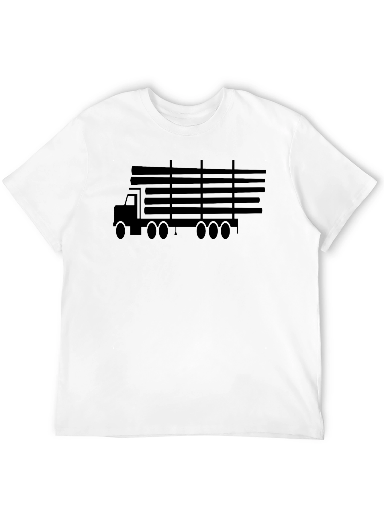 Trucking Life Graphic Tee - Black Cotton T-Shirt