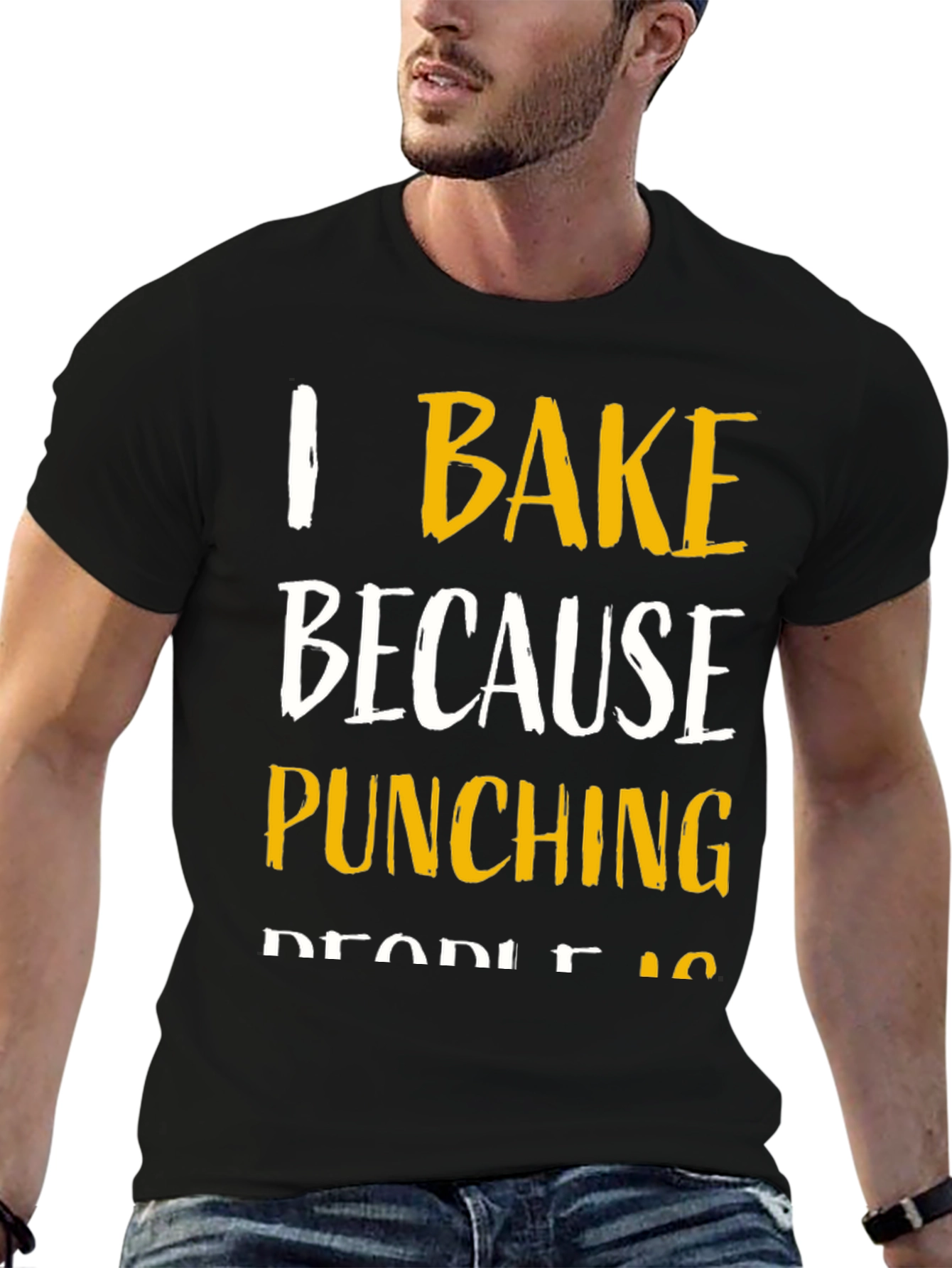 I Bake Because Punching People Is Frowned Upon T-Shirt