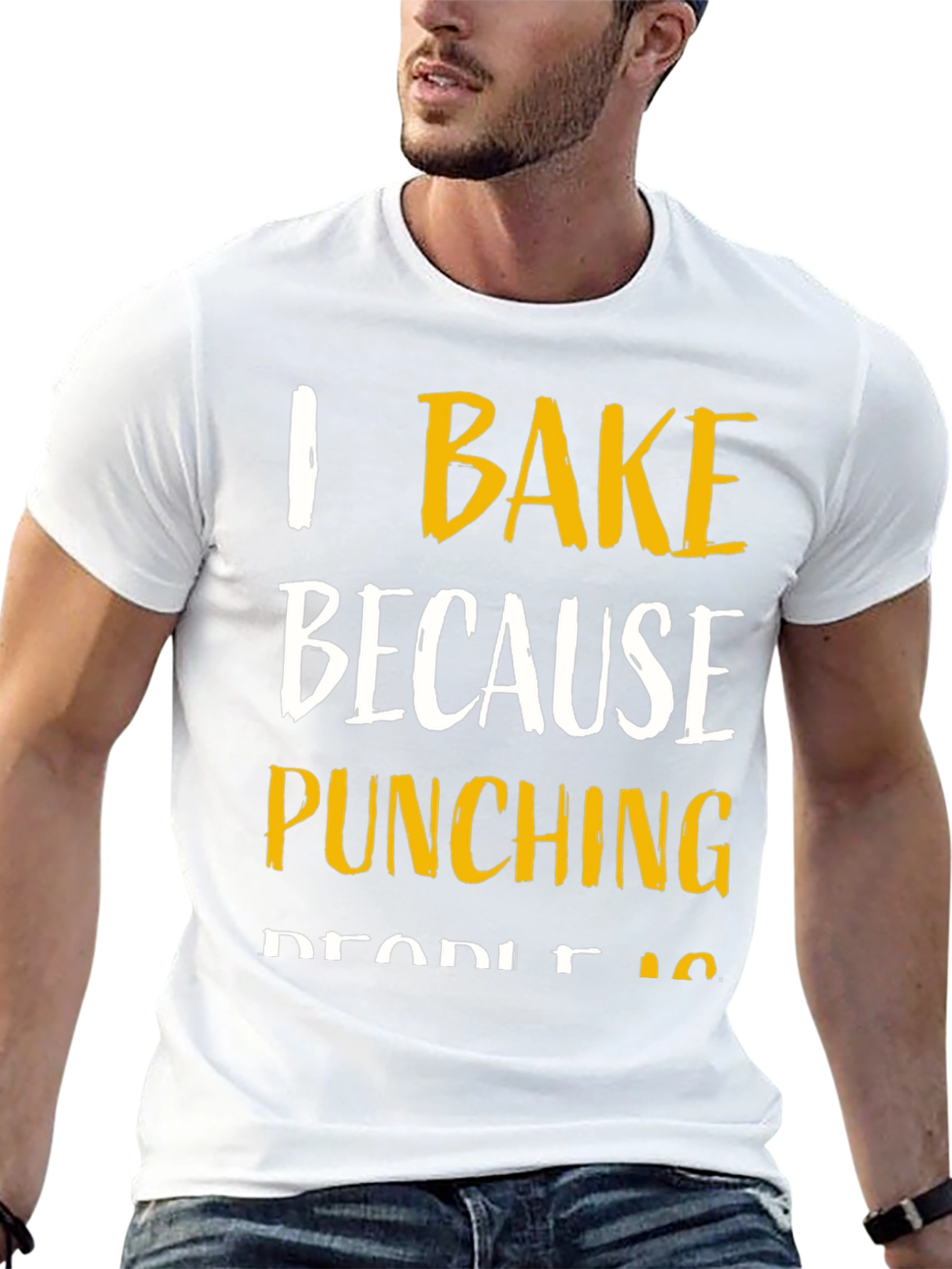 I Bake Because Punching People Is Frowned Upon T-Shirt