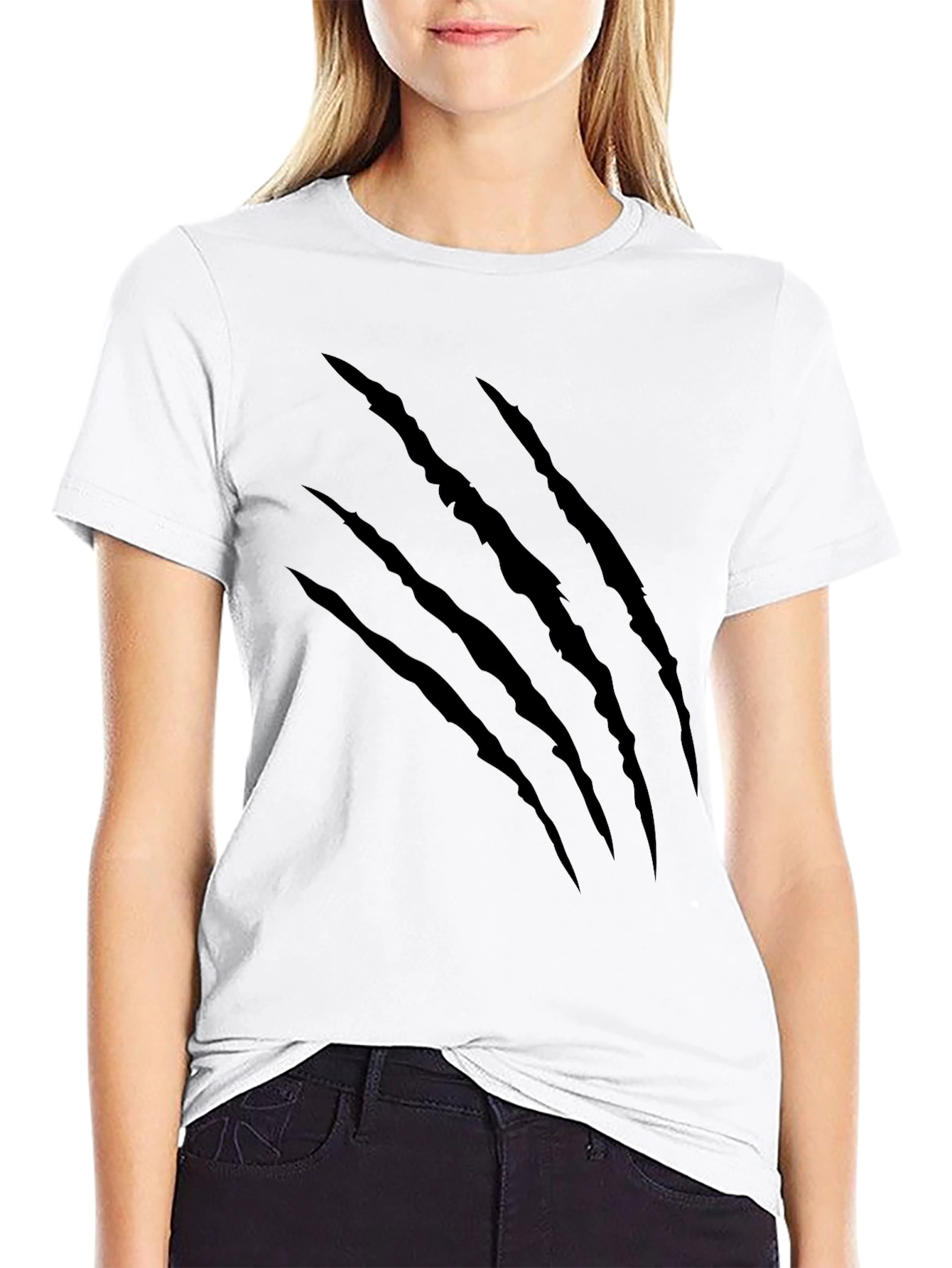 Black Claw Mark Graphic T-Shirt