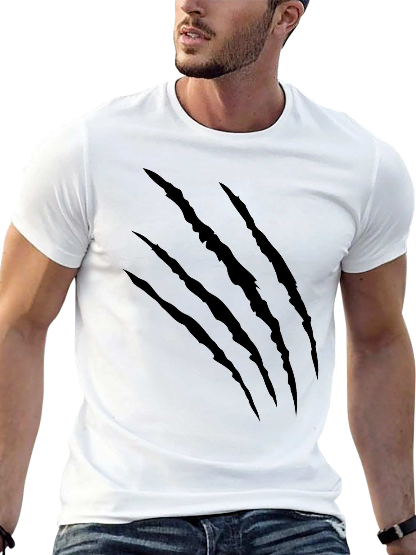 Black Claw Mark Graphic T-Shirt