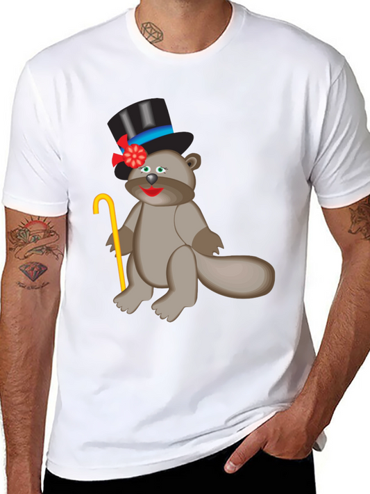 Novelty Cartoon Beaver T-Shirt