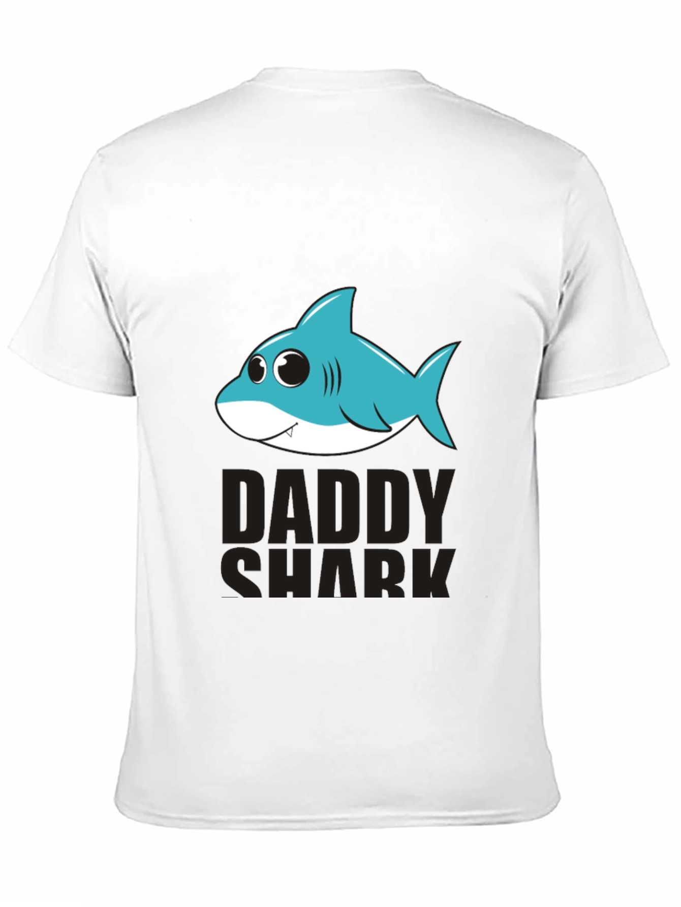 Daddy Shark Graphic T-Shirt - Black Cotton Blend