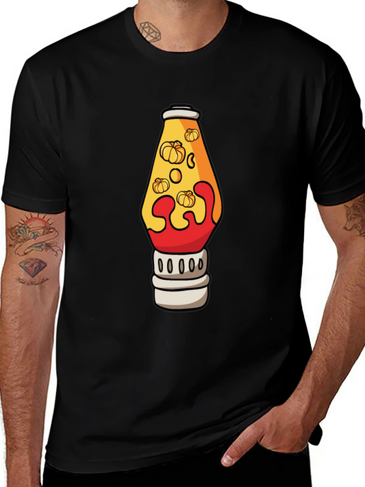 Pumpkin Lava Lamp Black T-Shirt