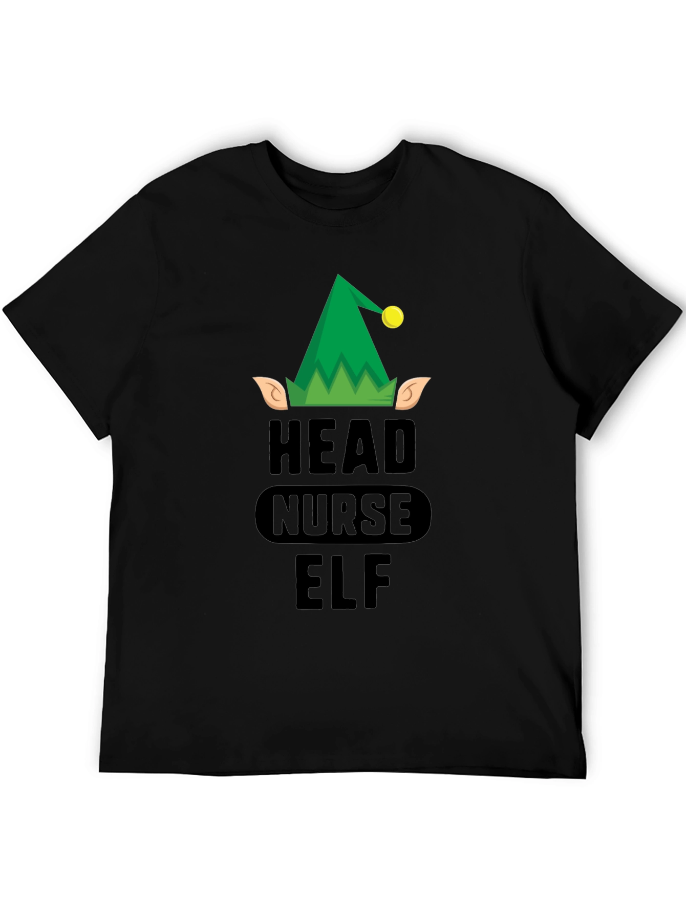 Head Nurse Elf Graphic Tee - Christmas Holiday T-Shirt