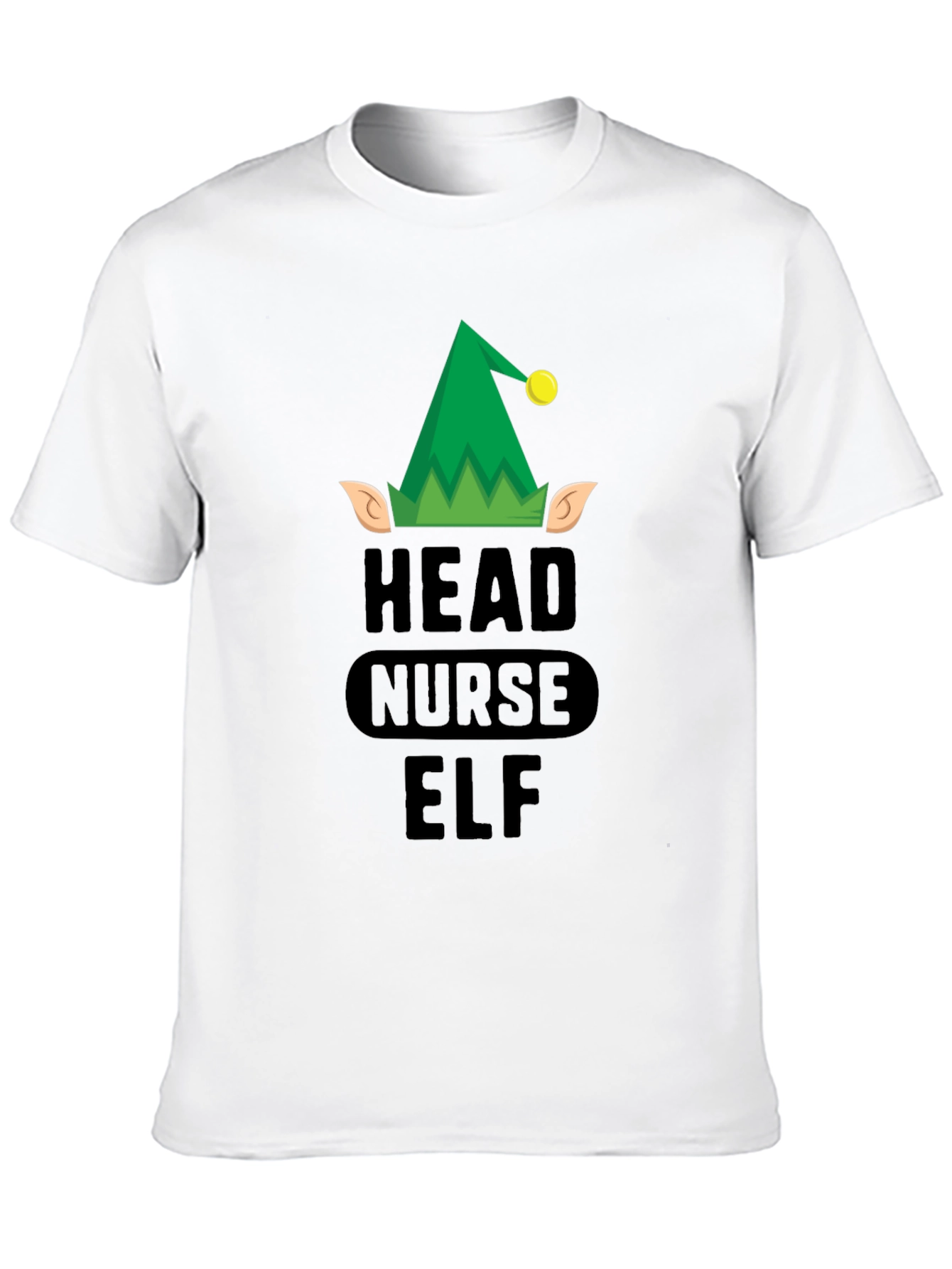 Head Nurse Elf Graphic Tee - Christmas Holiday T-Shirt