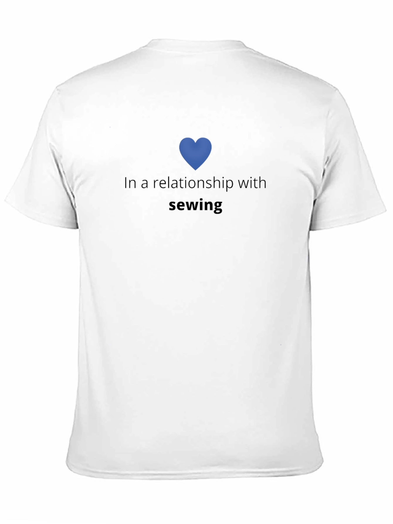 In a Relationship with Sewing Black T-Shirt