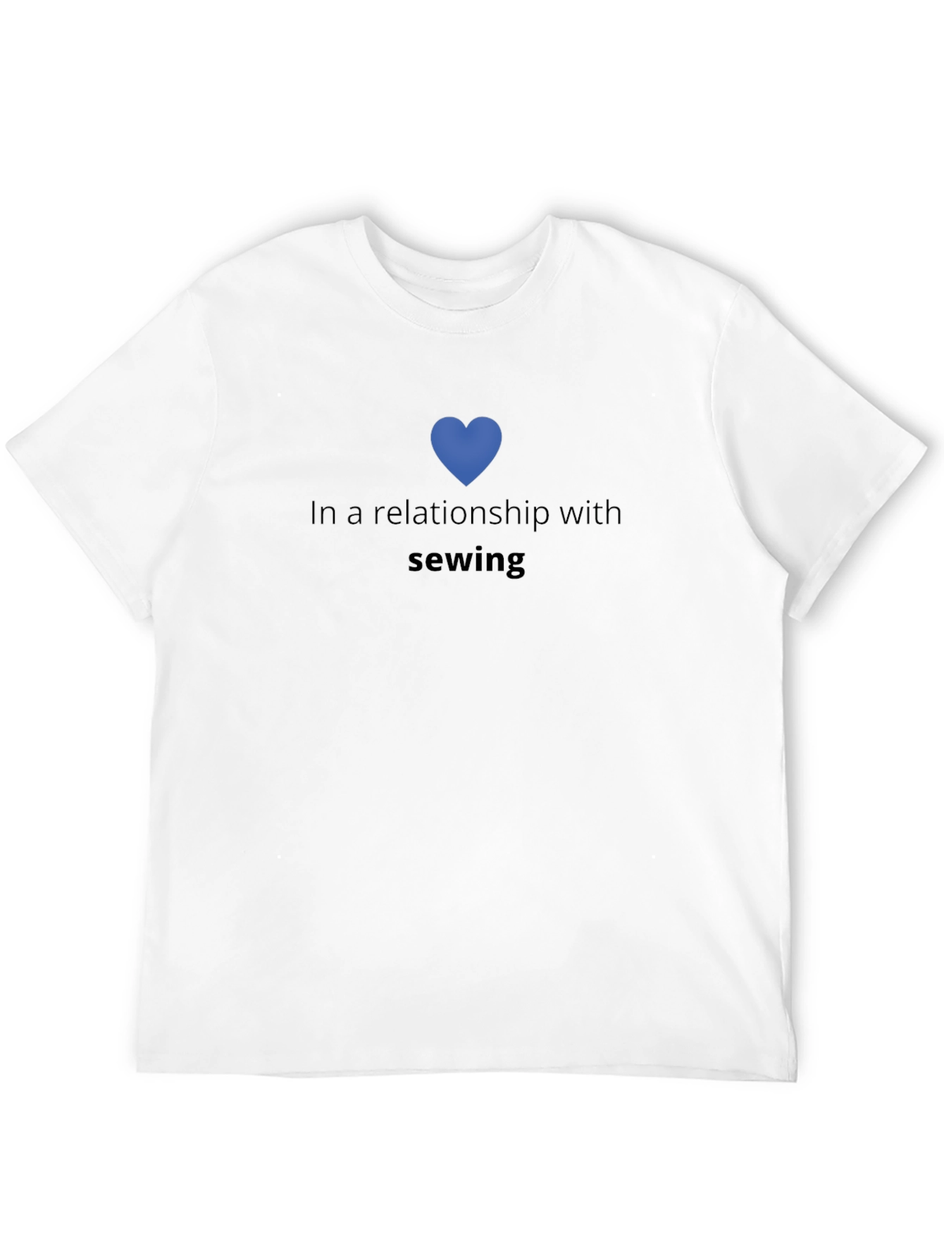 In a Relationship with Sewing Black T-Shirt