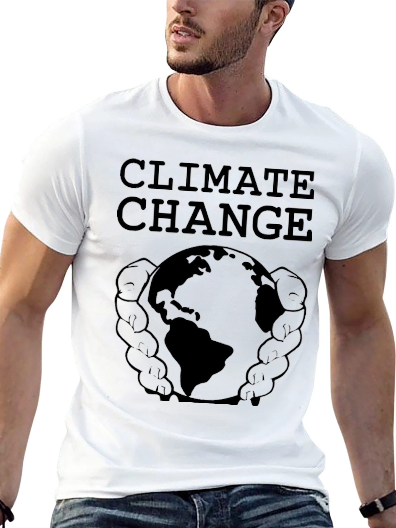 Climate Change Earth Graphic T-Shirt