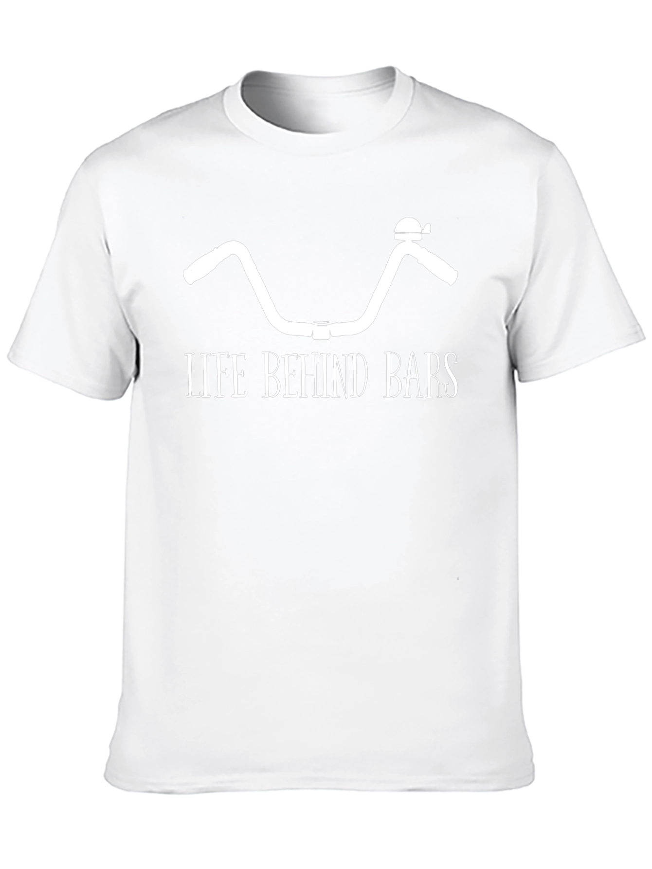 Life Behind Bars Graphic Tee - Bicycle Handlebar Design