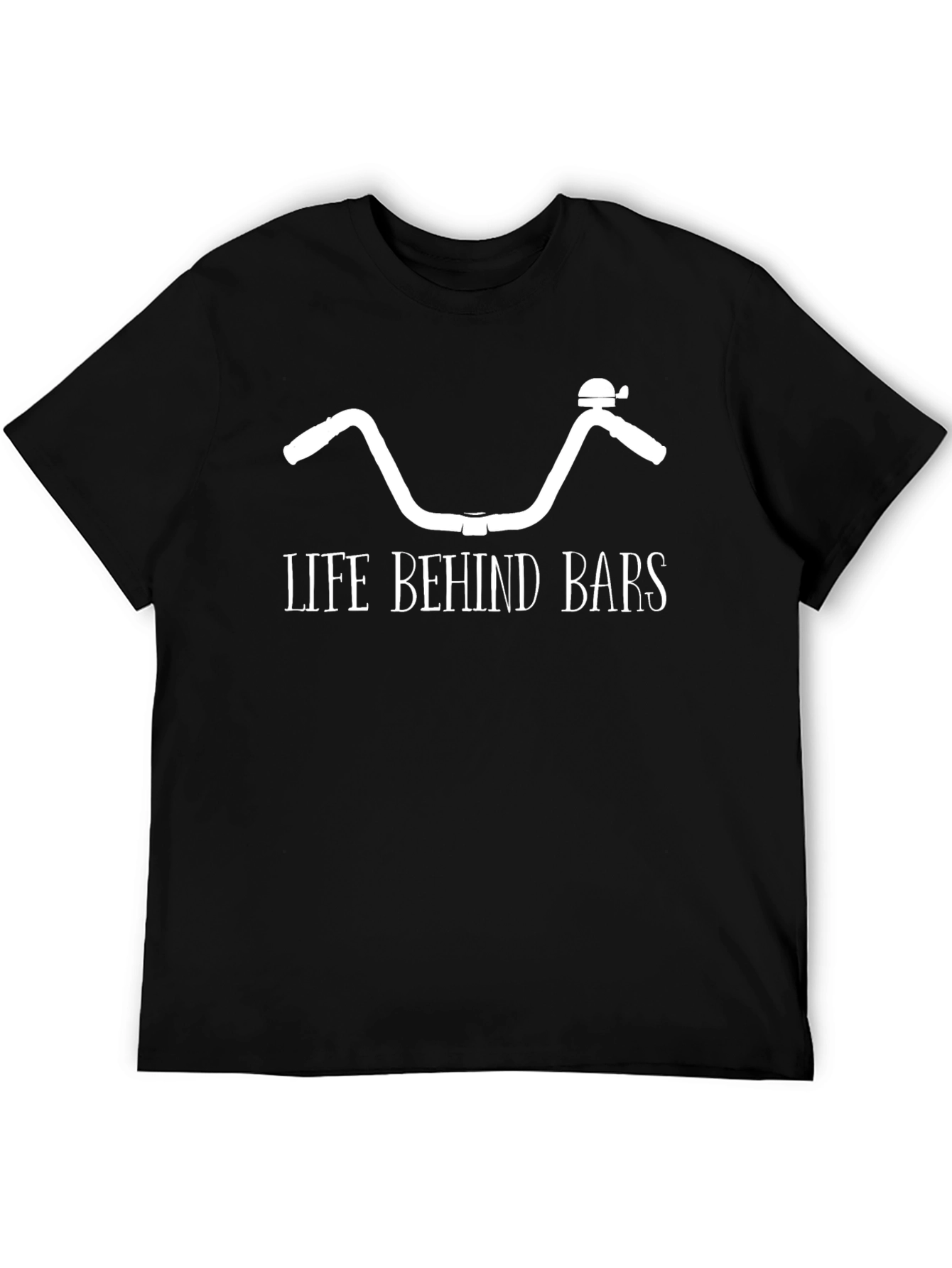 Life Behind Bars Graphic Tee - Bicycle Handlebar Design