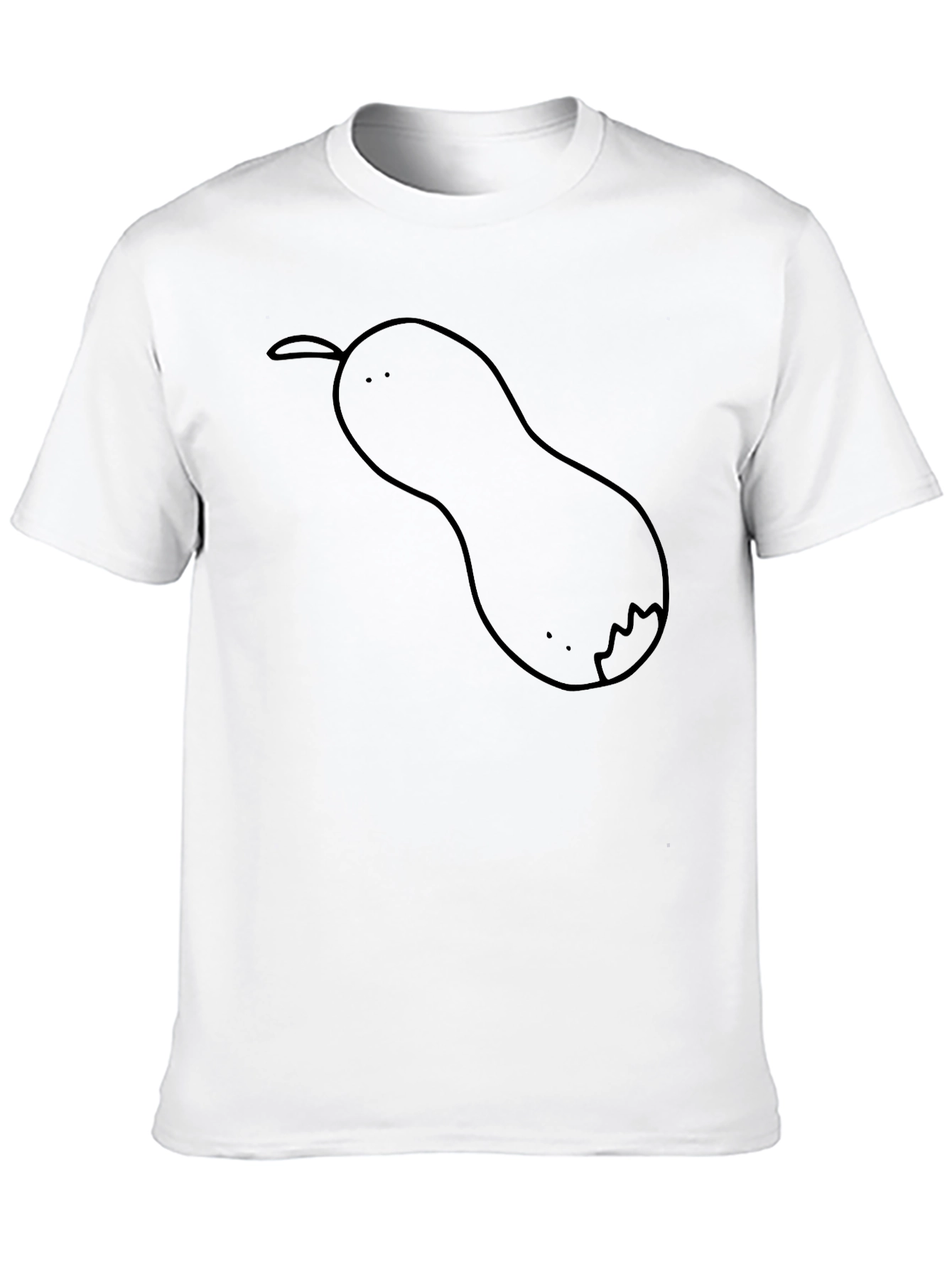 Black Cartoon Pear T-Shirt