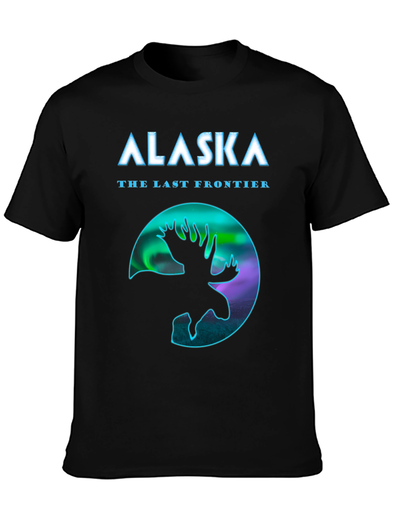 Alaska Last Frontier Moose Graphic T-Shirt