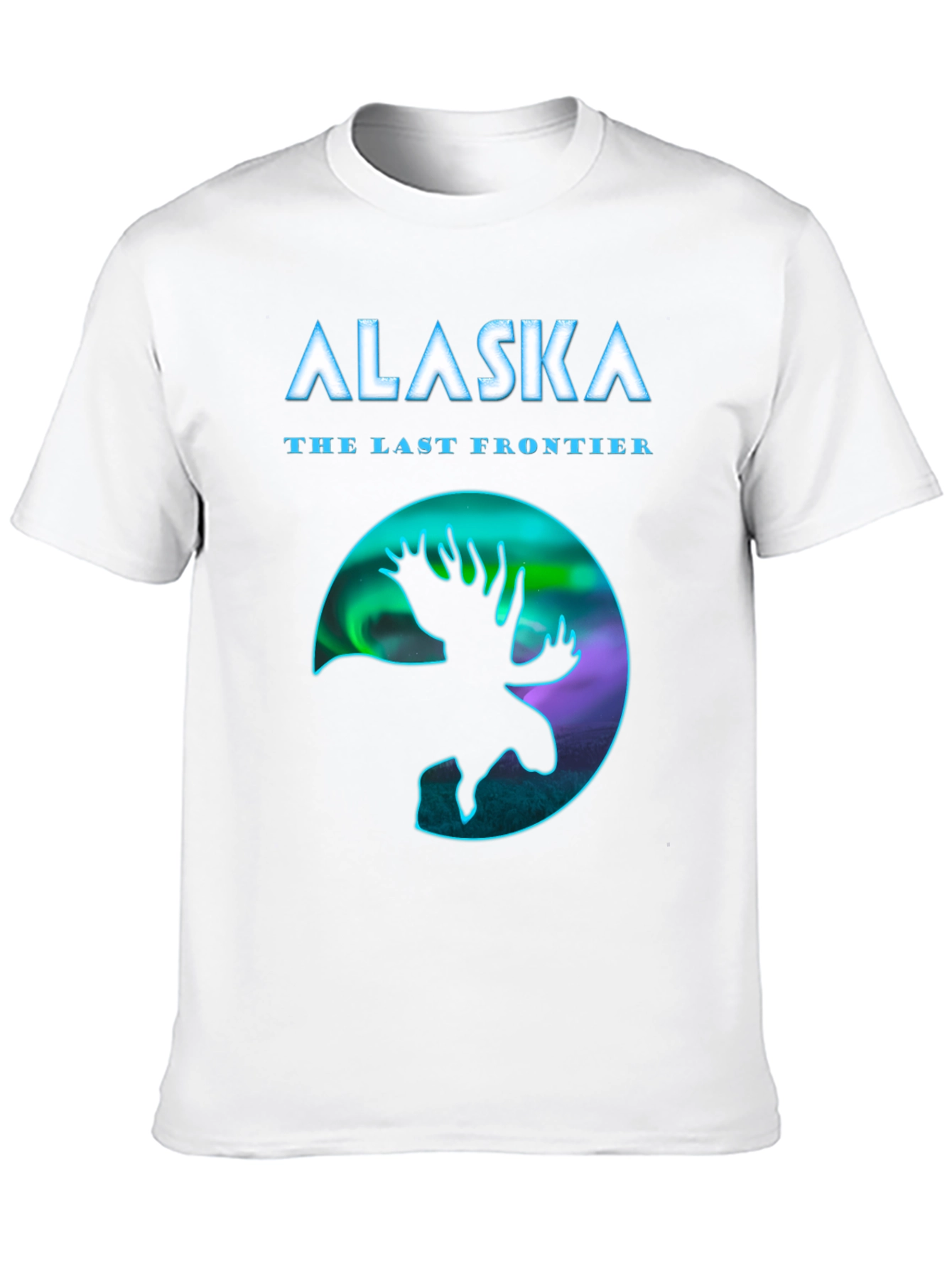 Alaska Last Frontier Moose Graphic T-Shirt