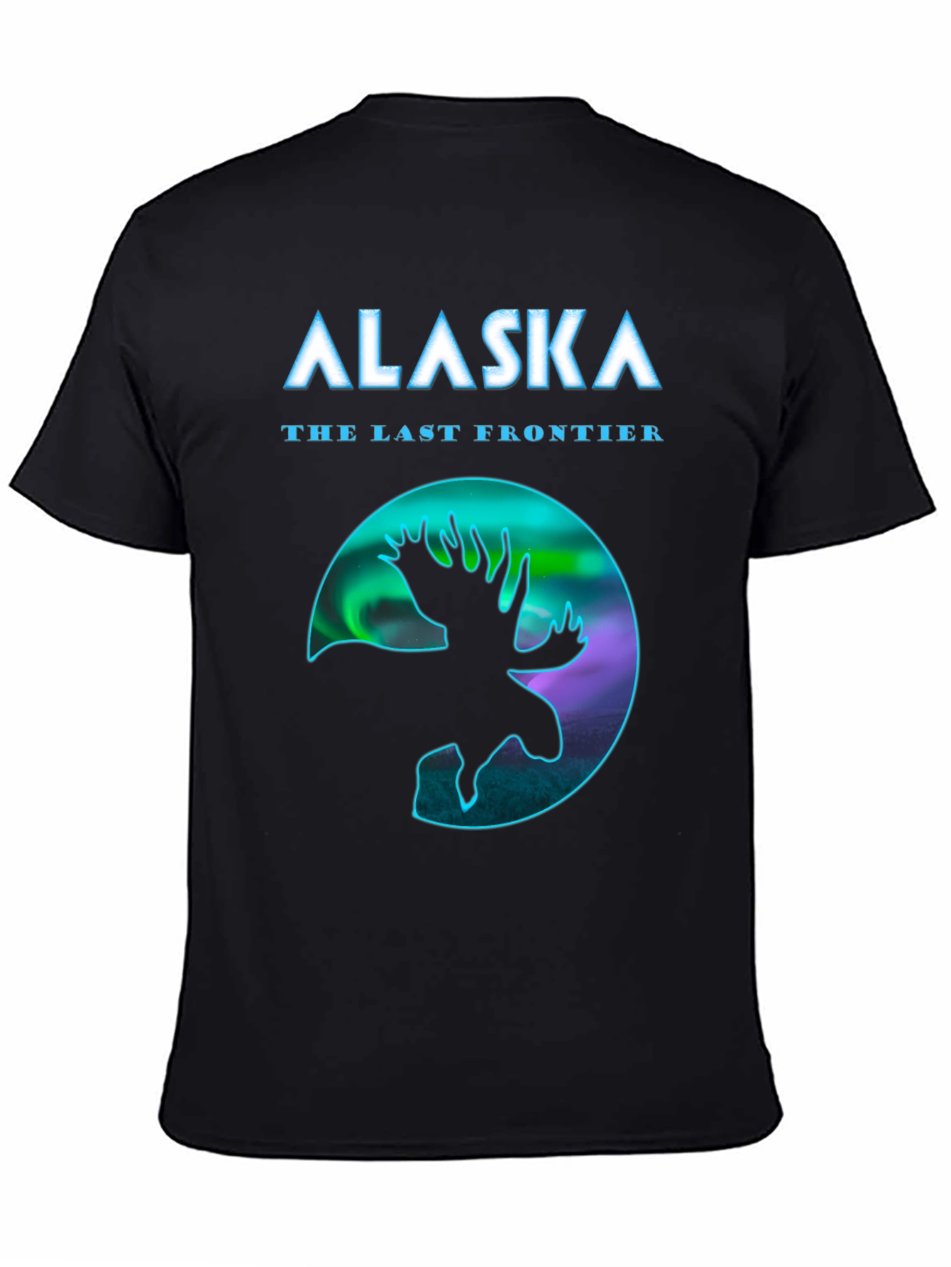 Alaska Last Frontier Moose Graphic T-Shirt