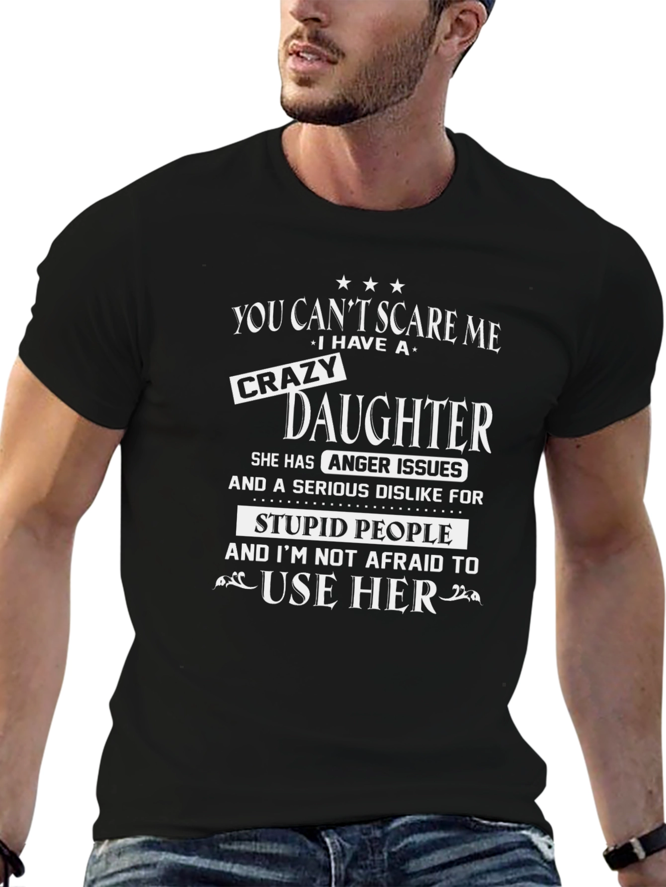 Crazy Daughter Dad T-Shirt