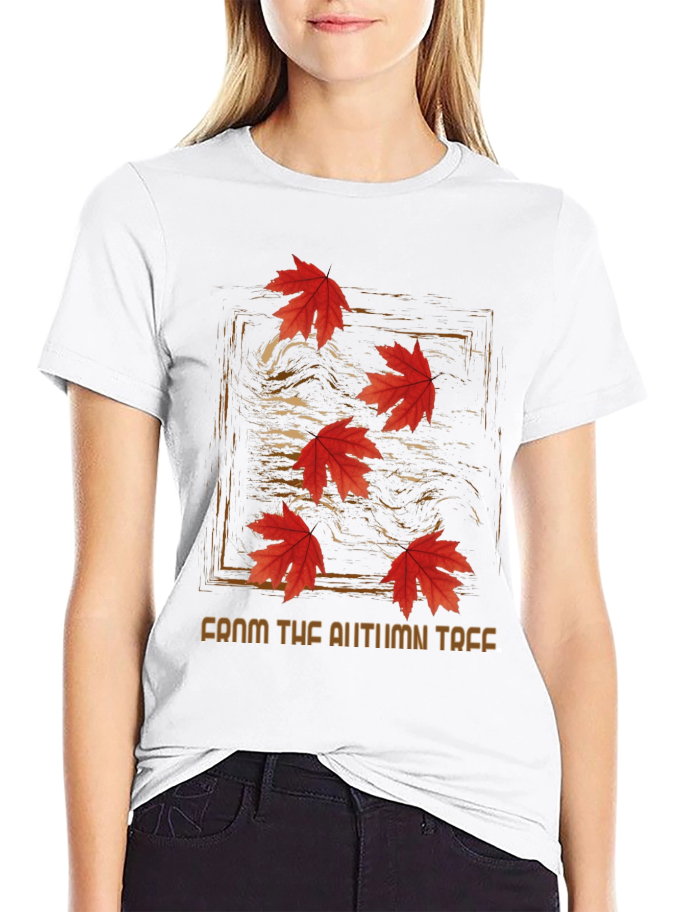Autumn Leaves Graphic Tee - From The Autumn Tree