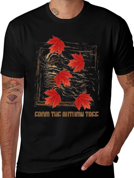 Autumn Leaves Graphic Tee - From The Autumn Tree