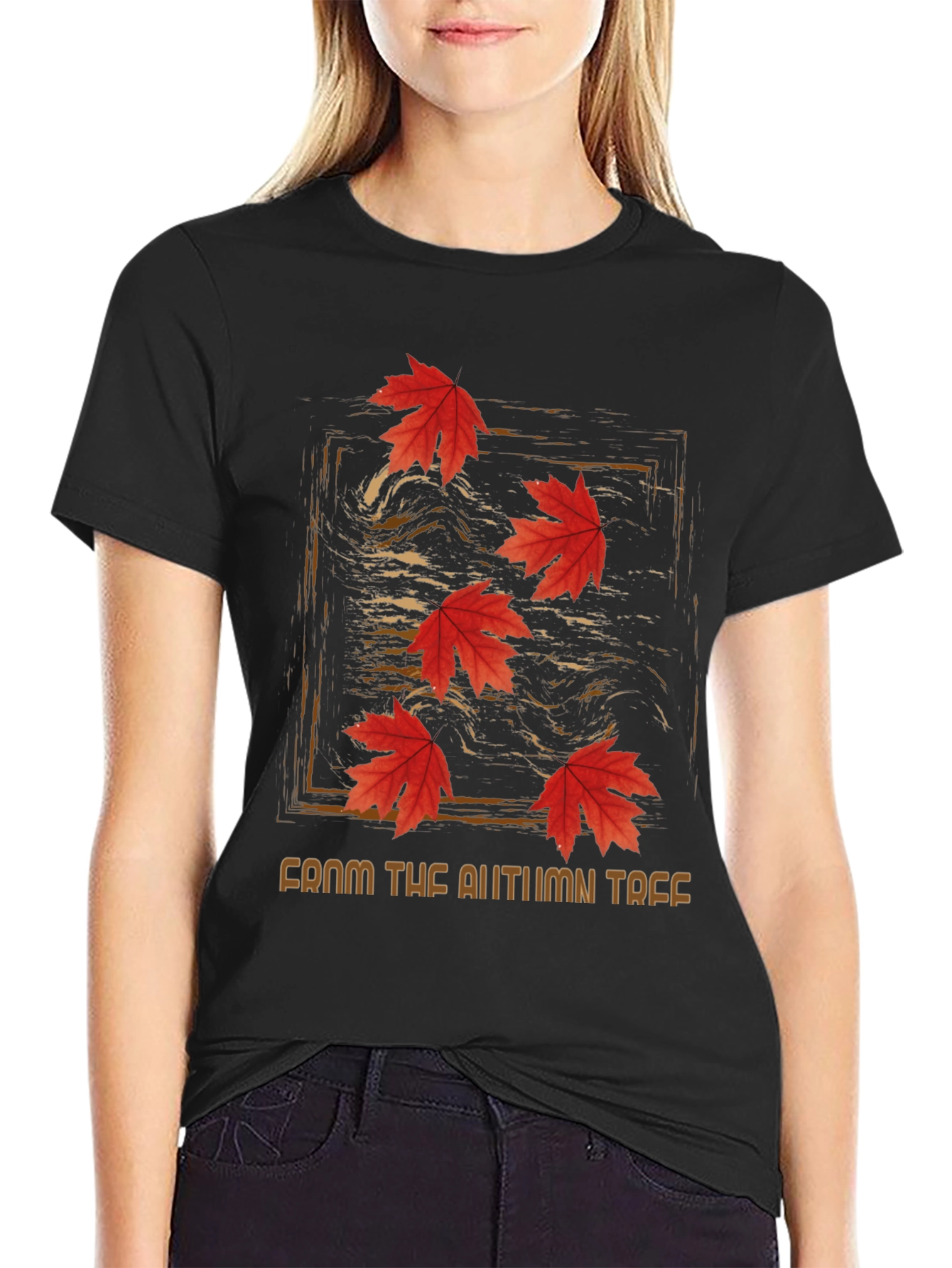 Autumn Leaves Graphic Tee - From The Autumn Tree