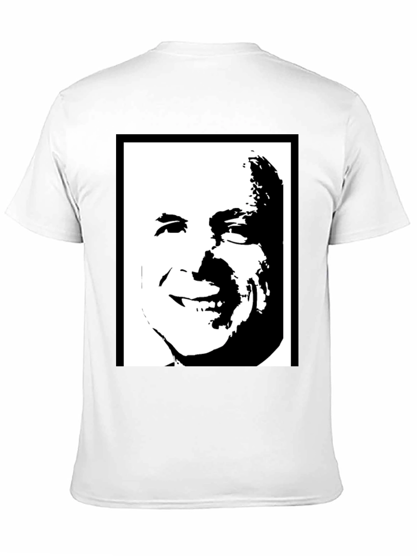Black Graphic Tee - Bold Face Design