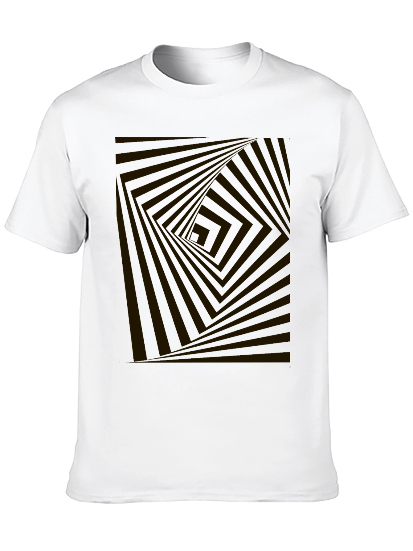 Abstract Illusion Graphic Print Tee
