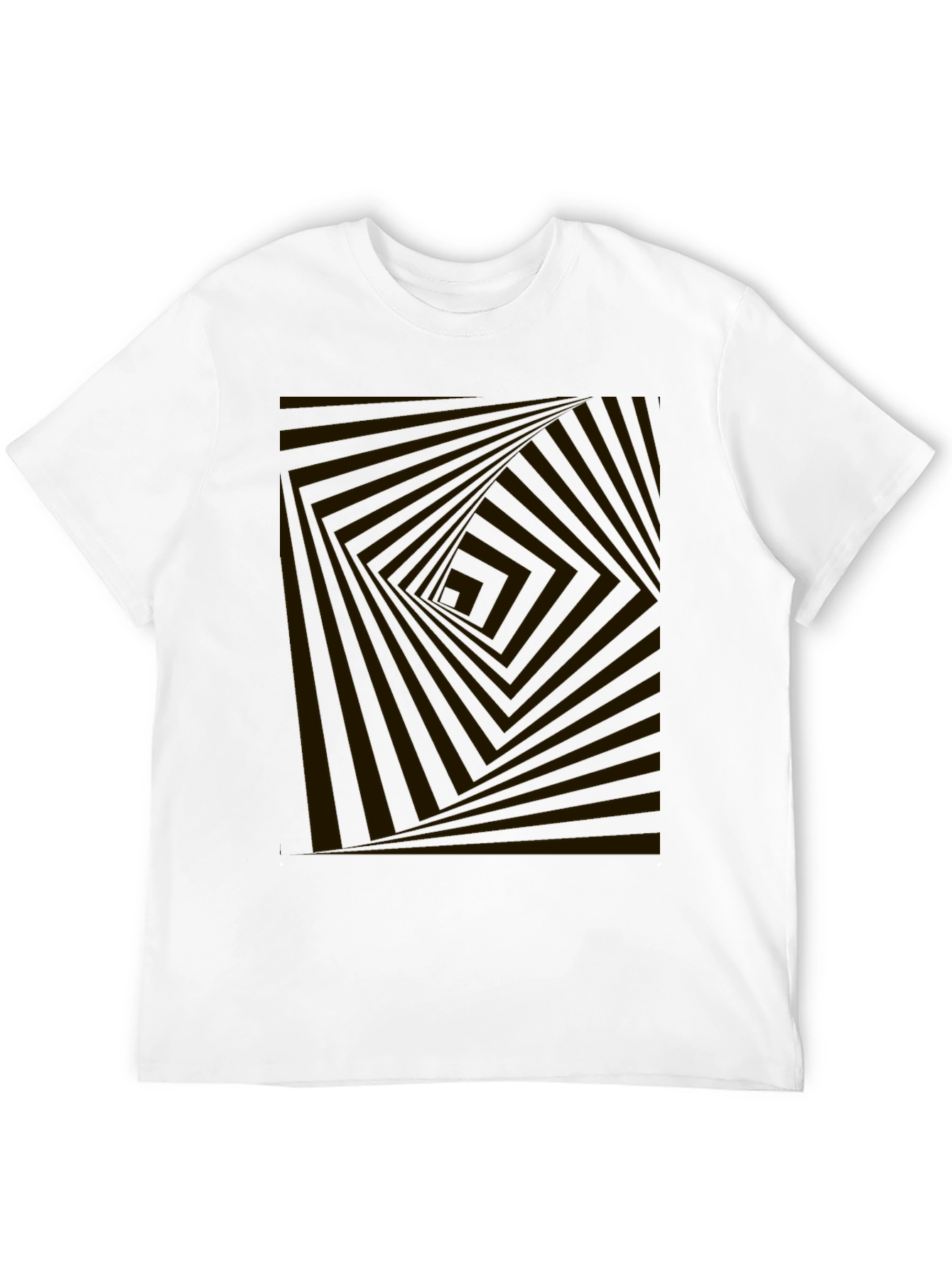 Abstract Illusion Graphic Print Tee