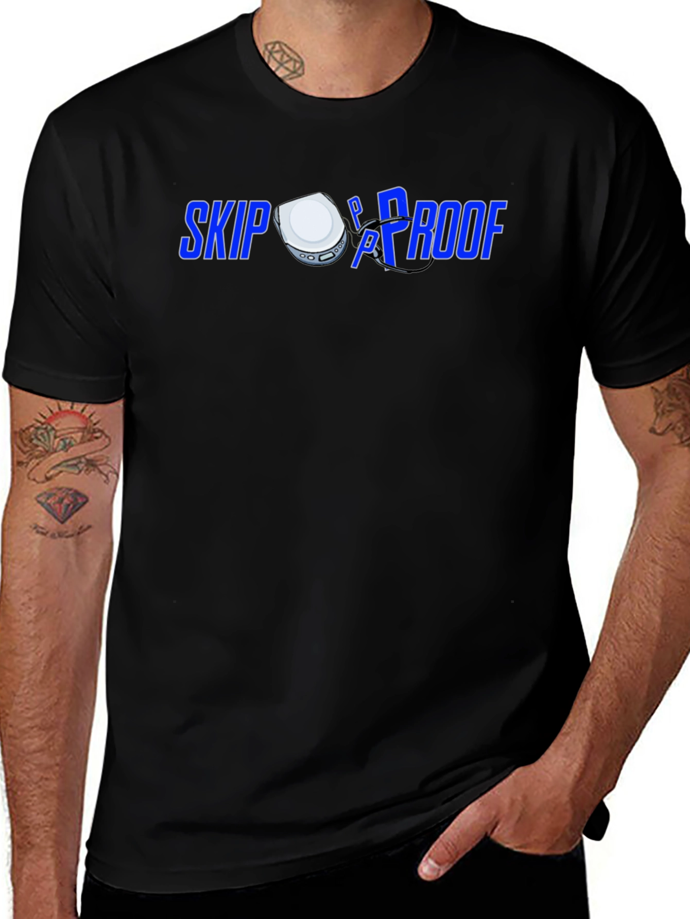 Skip Proof Black Graphic Tee