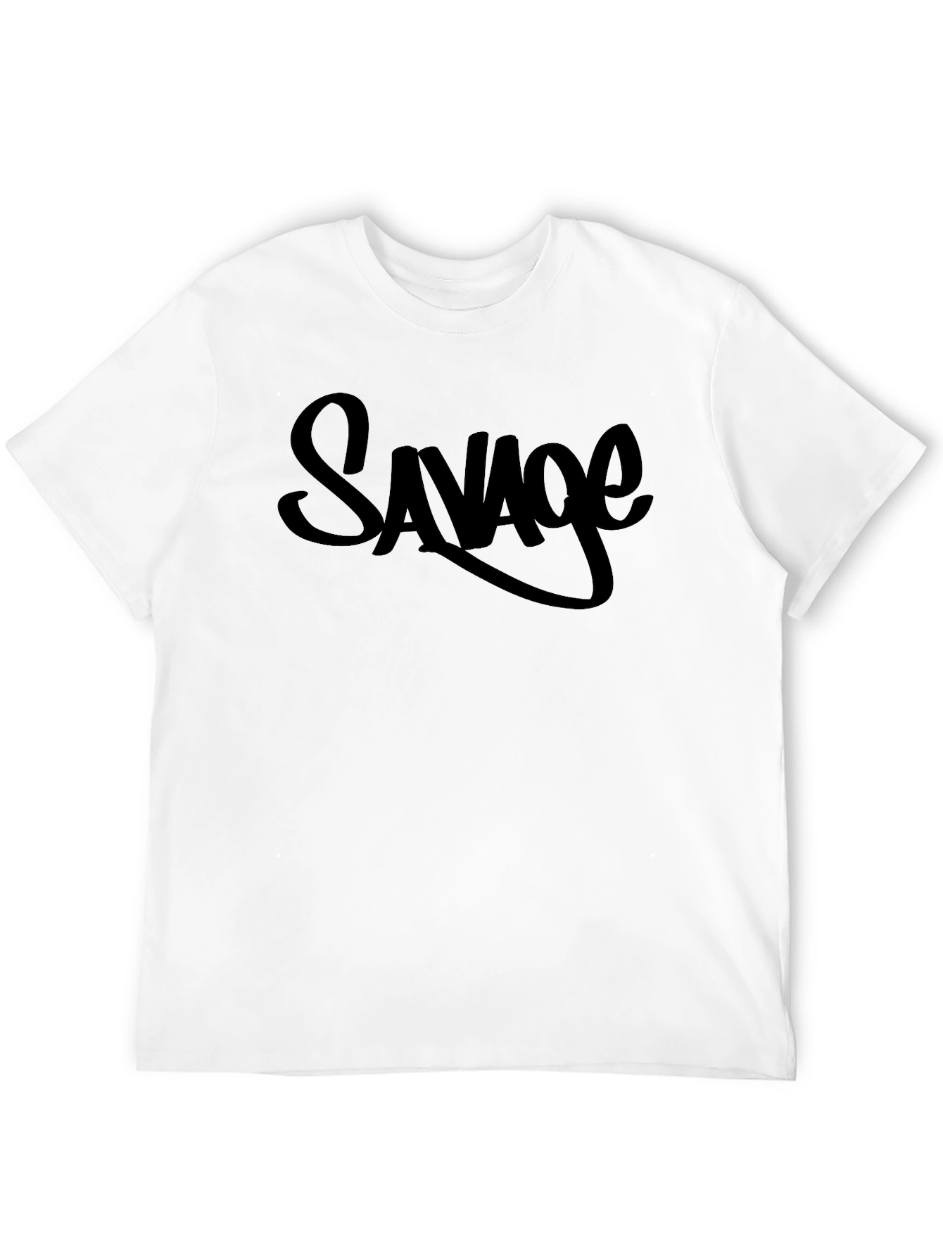 Savage Graphic Print Crew Neck T-Shirt