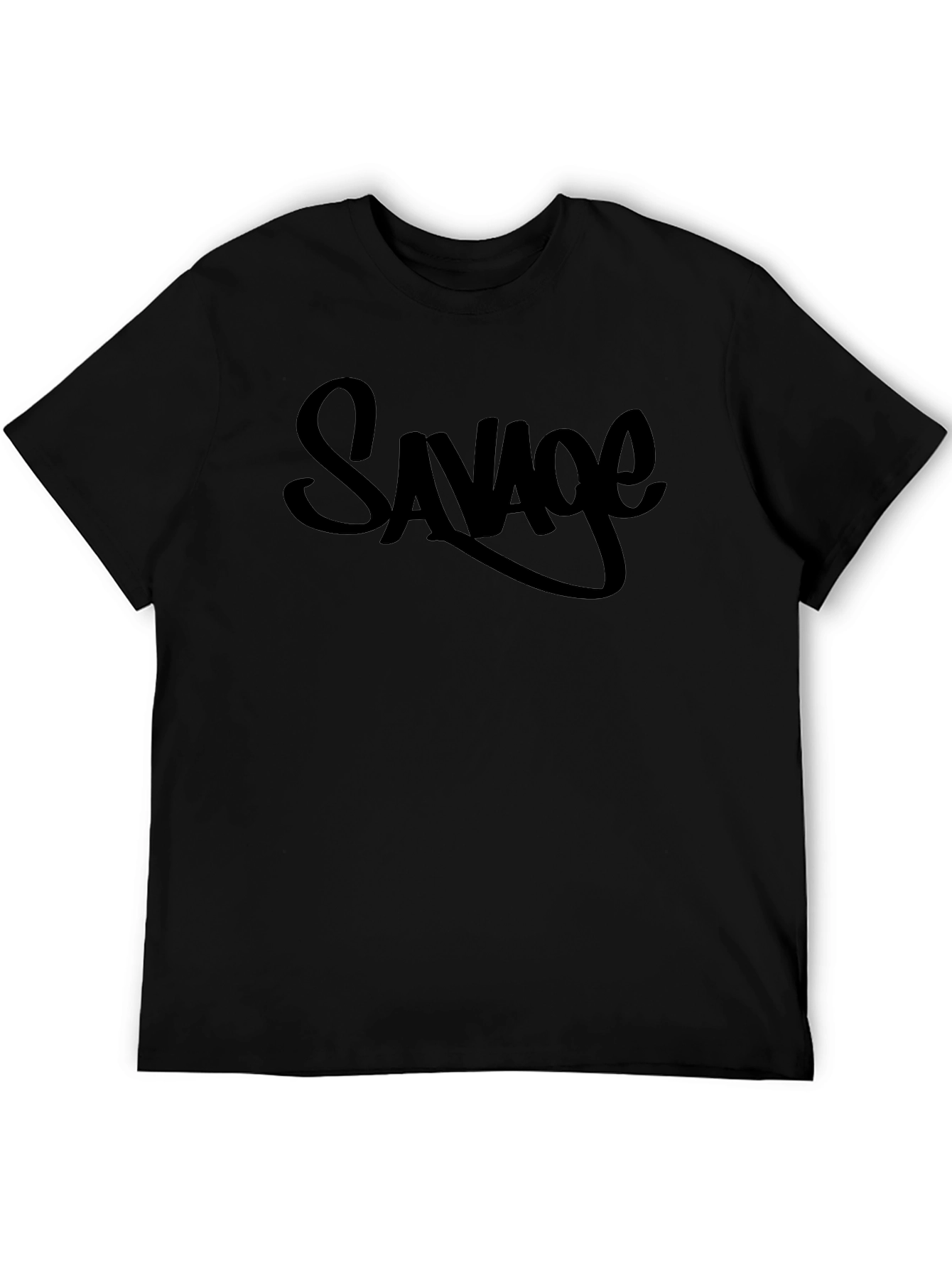 Savage Graphic Print Crew Neck T-Shirt