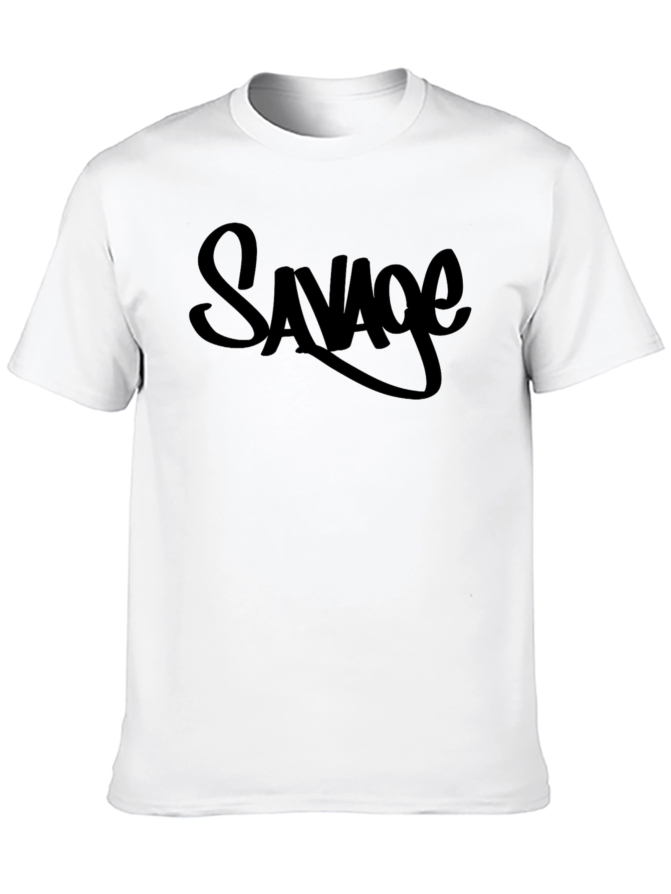 Savage Graphic Print Crew Neck T-Shirt