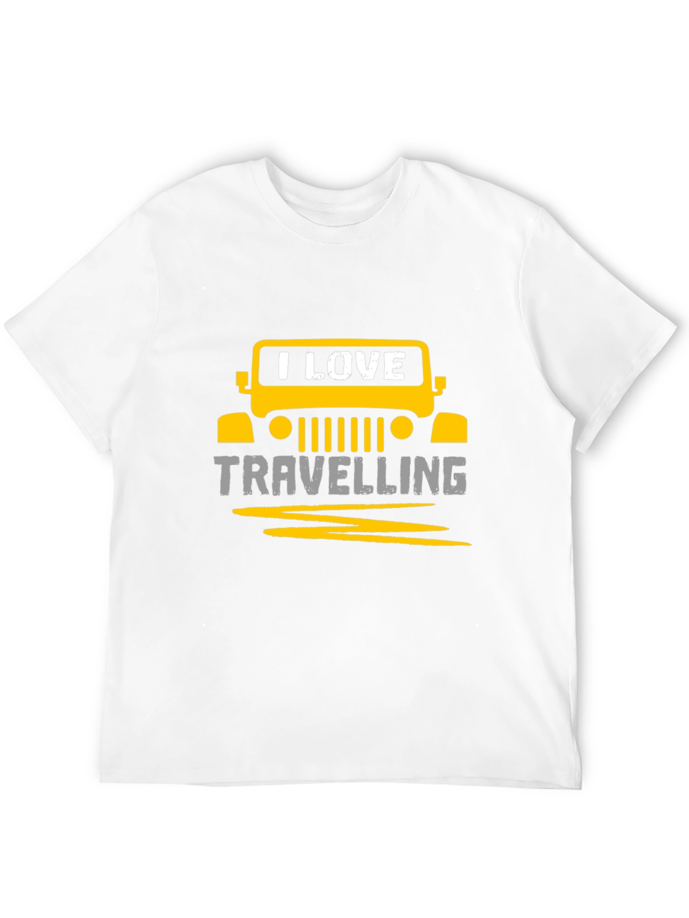 I Love Travelling Graphic Tee - Black Unisex T-Shirt