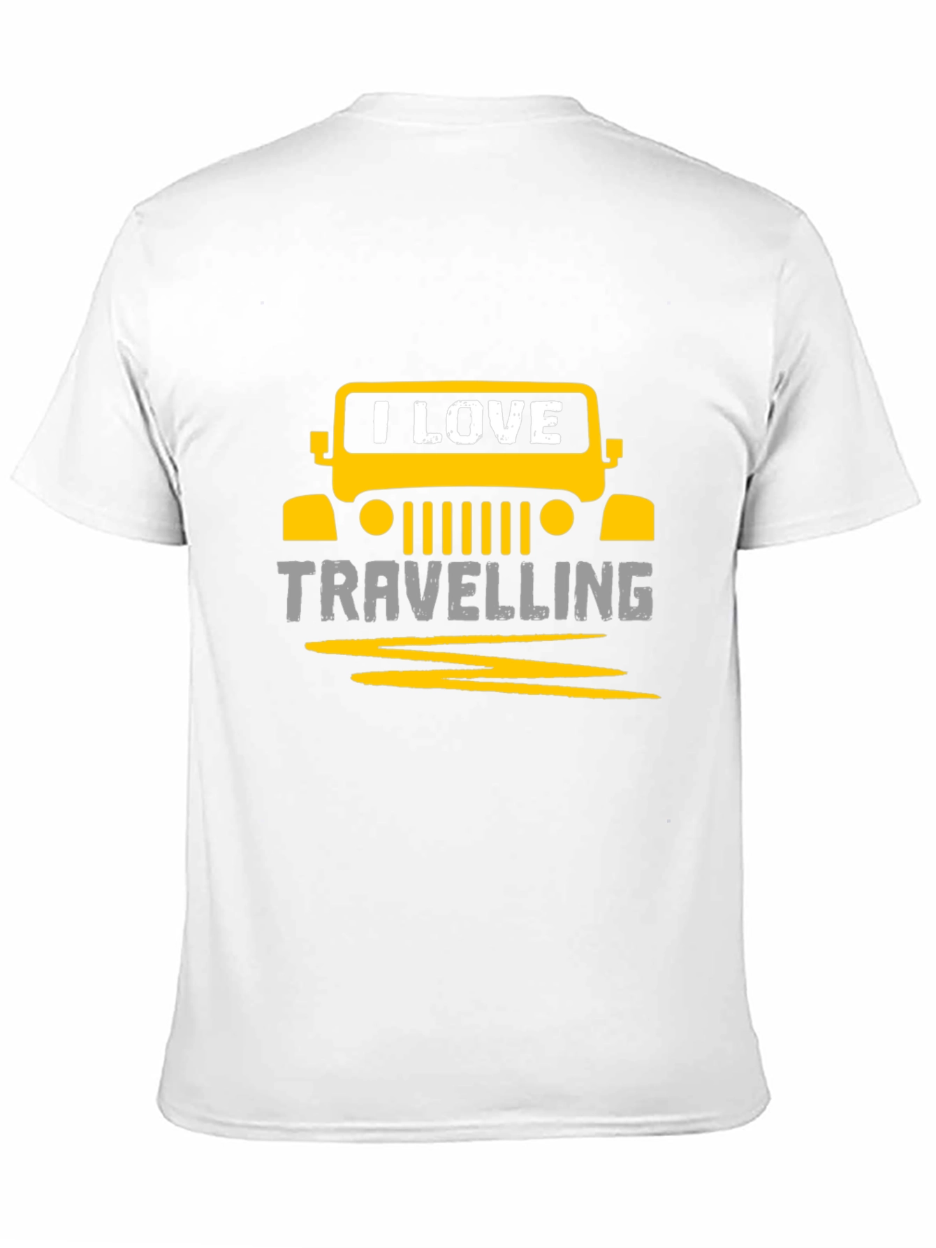 I Love Travelling Graphic Tee - Black Unisex T-Shirt