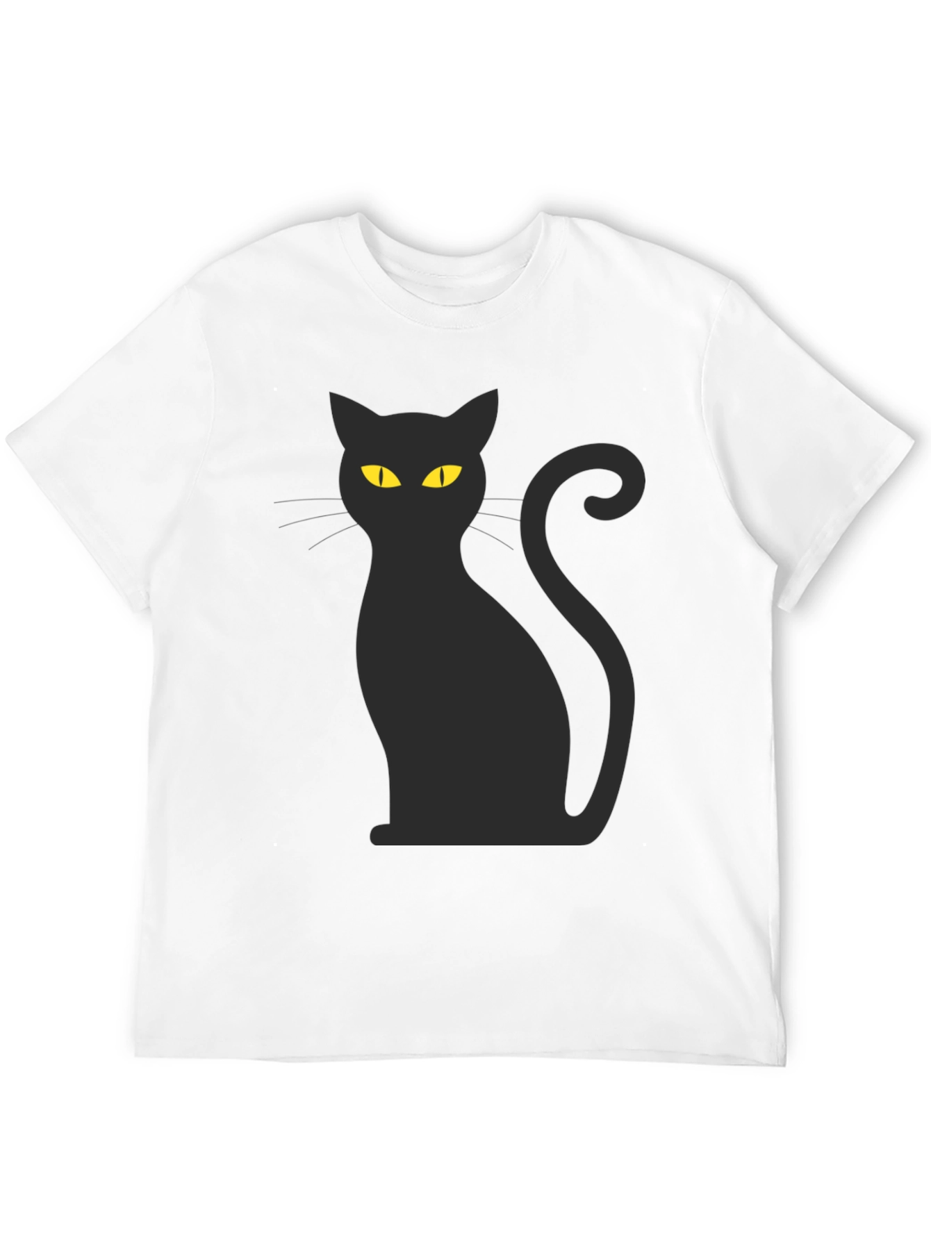 Black Cat Graphic Tee - Halloween Style