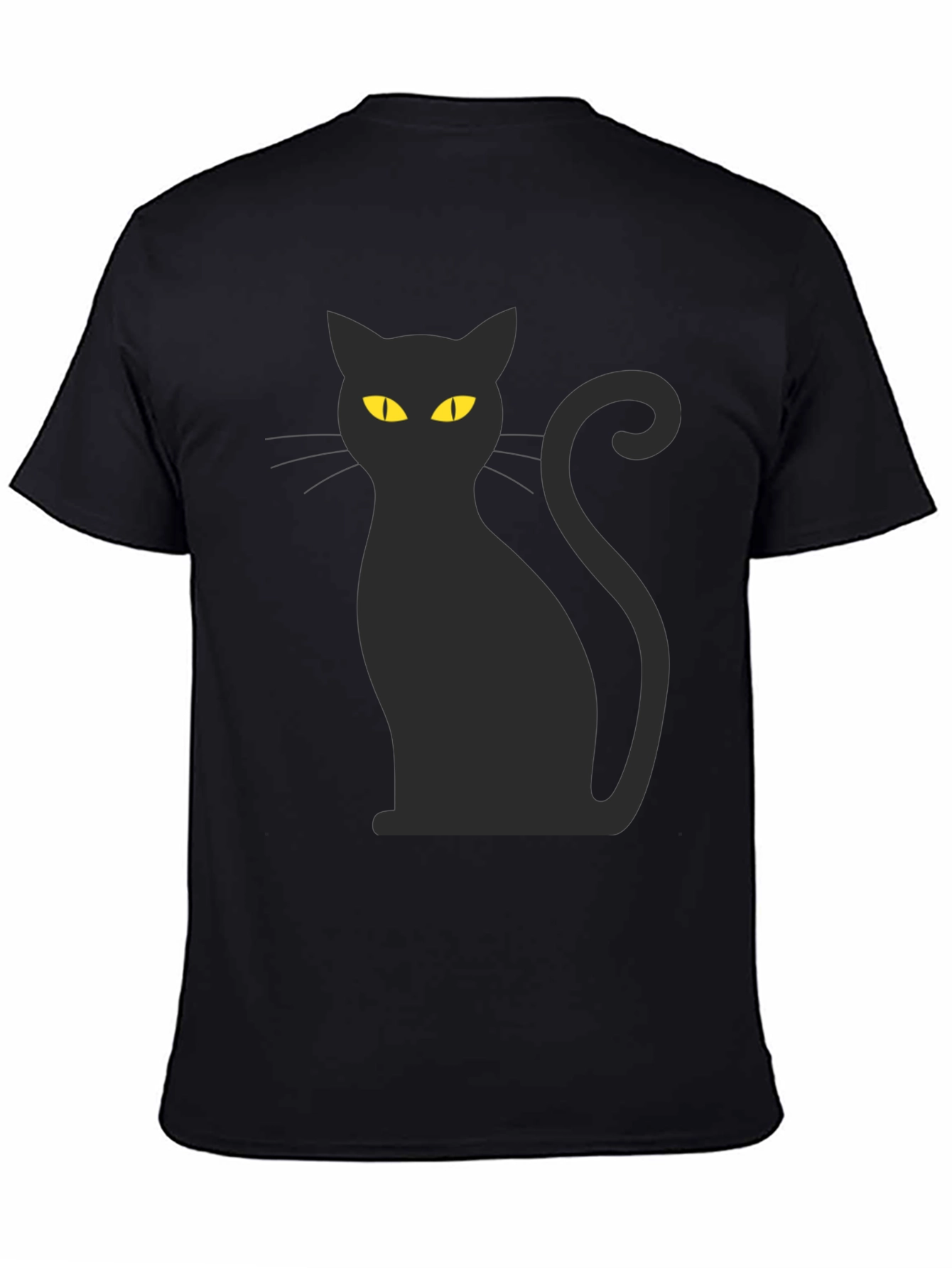Black Cat Graphic Tee - Halloween Style