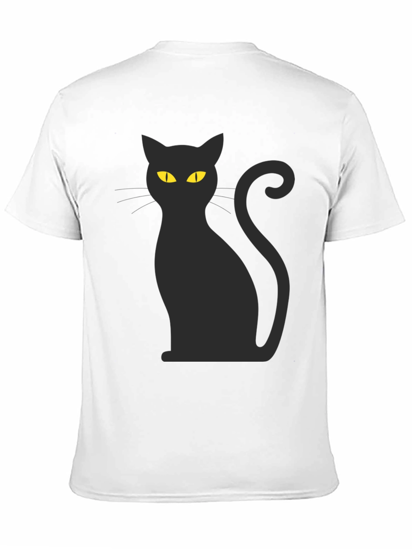 Black Cat Graphic Tee - Halloween Style