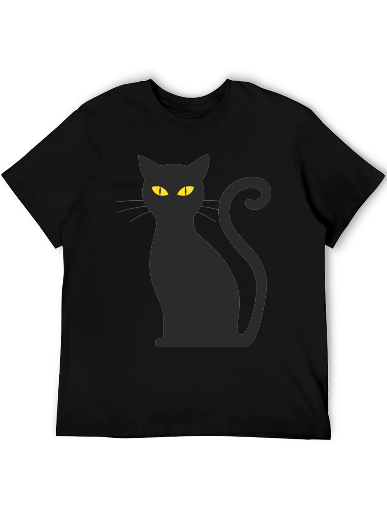 Black Cat Graphic Tee - Halloween Style