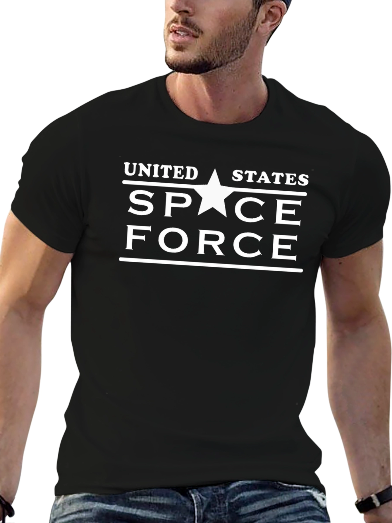 United States Space Force Graphic T-Shirt - Black