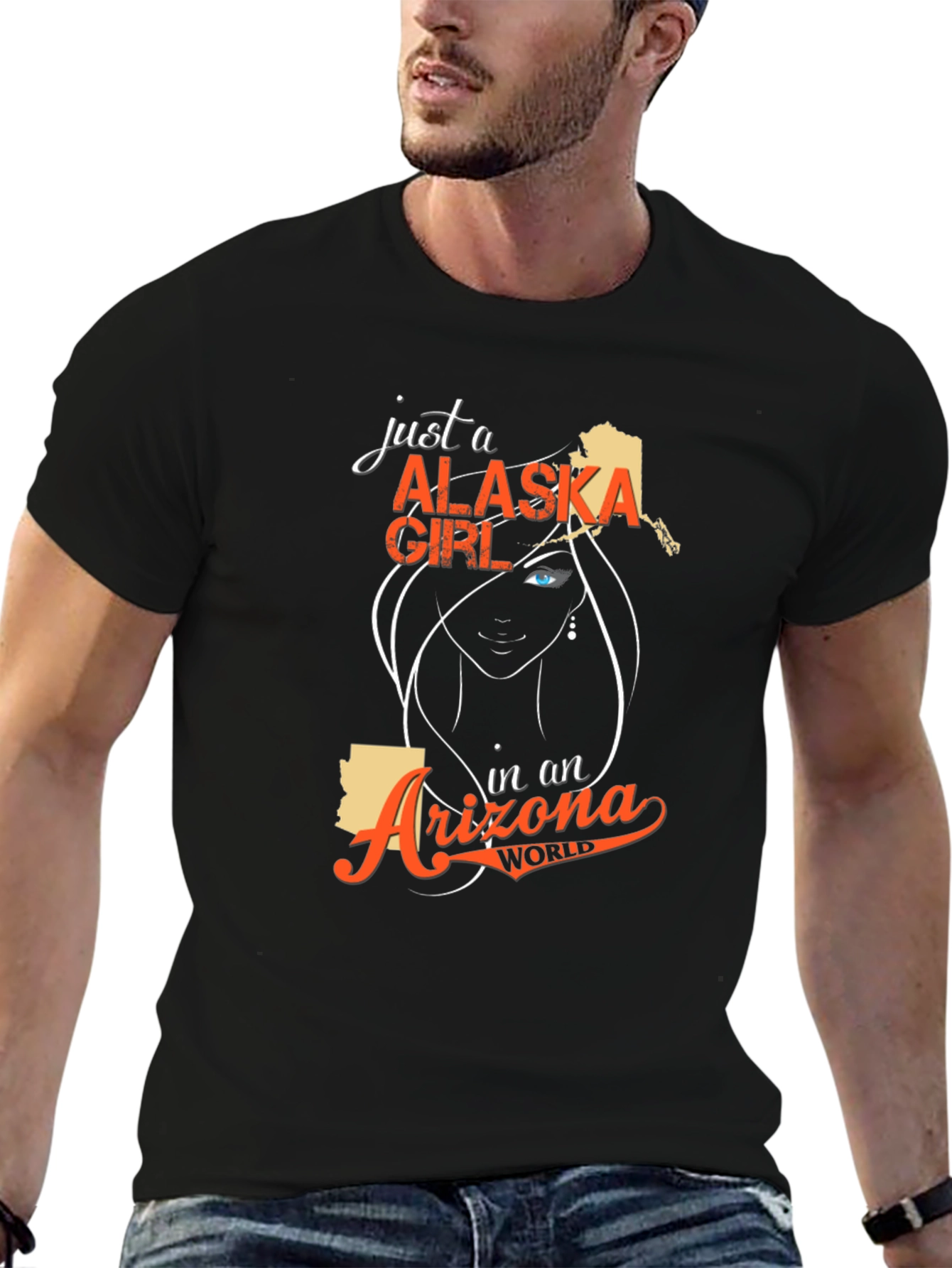 Alaska Girl in Arizona World T-Shirt