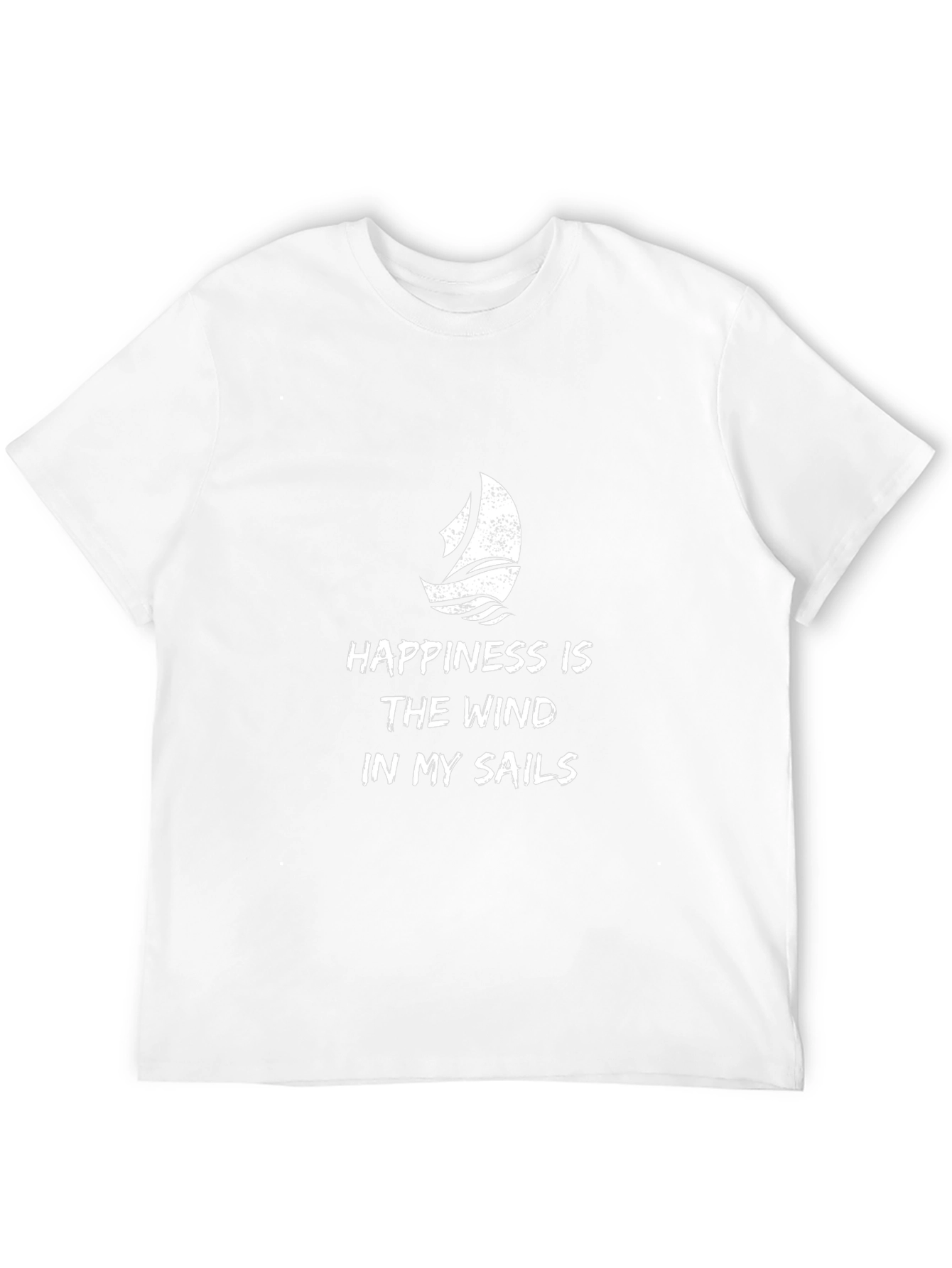 Sailboat Graphic T-Shirt - Happiness in the Wind