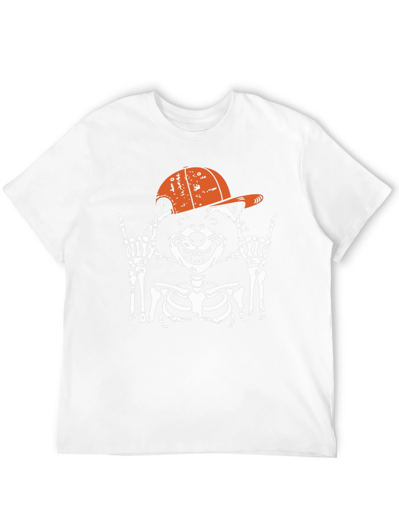 Rocker Raccoon Skeleton Graphic Tee