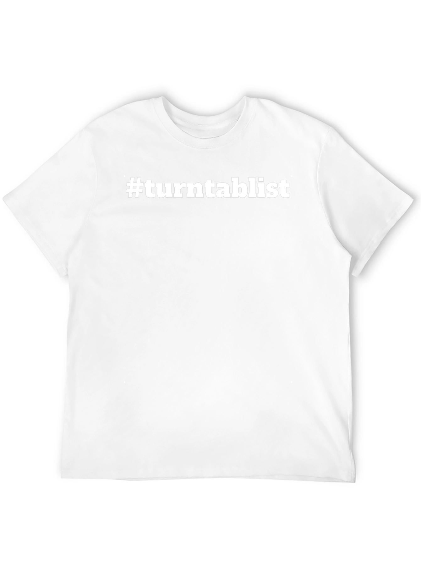 #turntablist Black Crew Neck T-Shirt