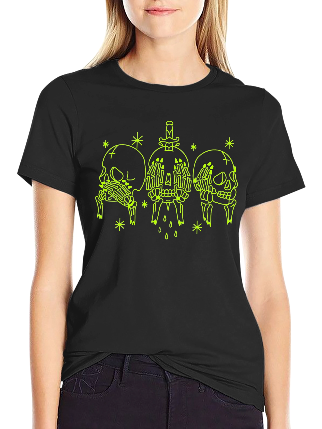 Skull Graphic Tee - See No Evil