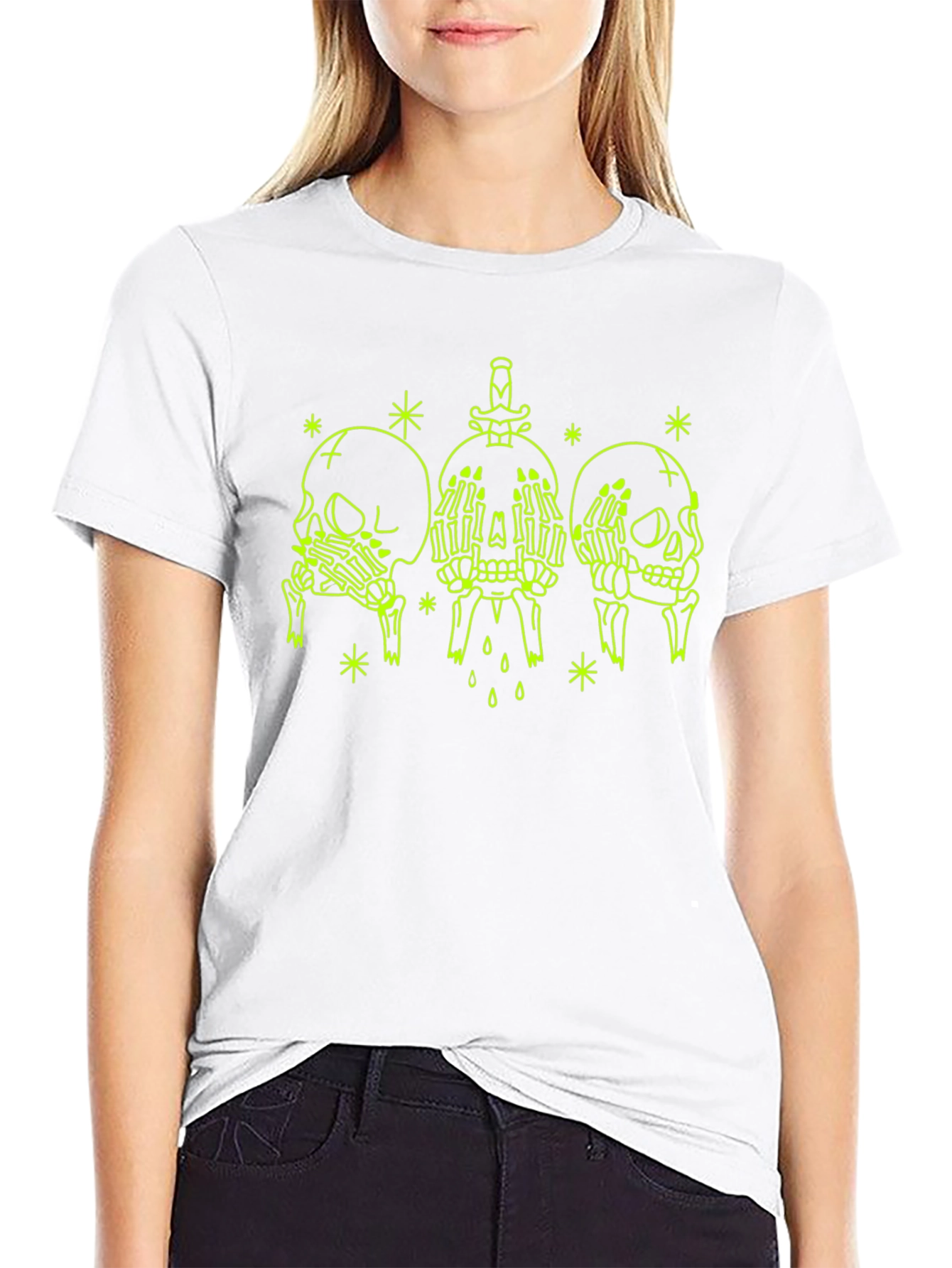 Skull Graphic Tee - See No Evil