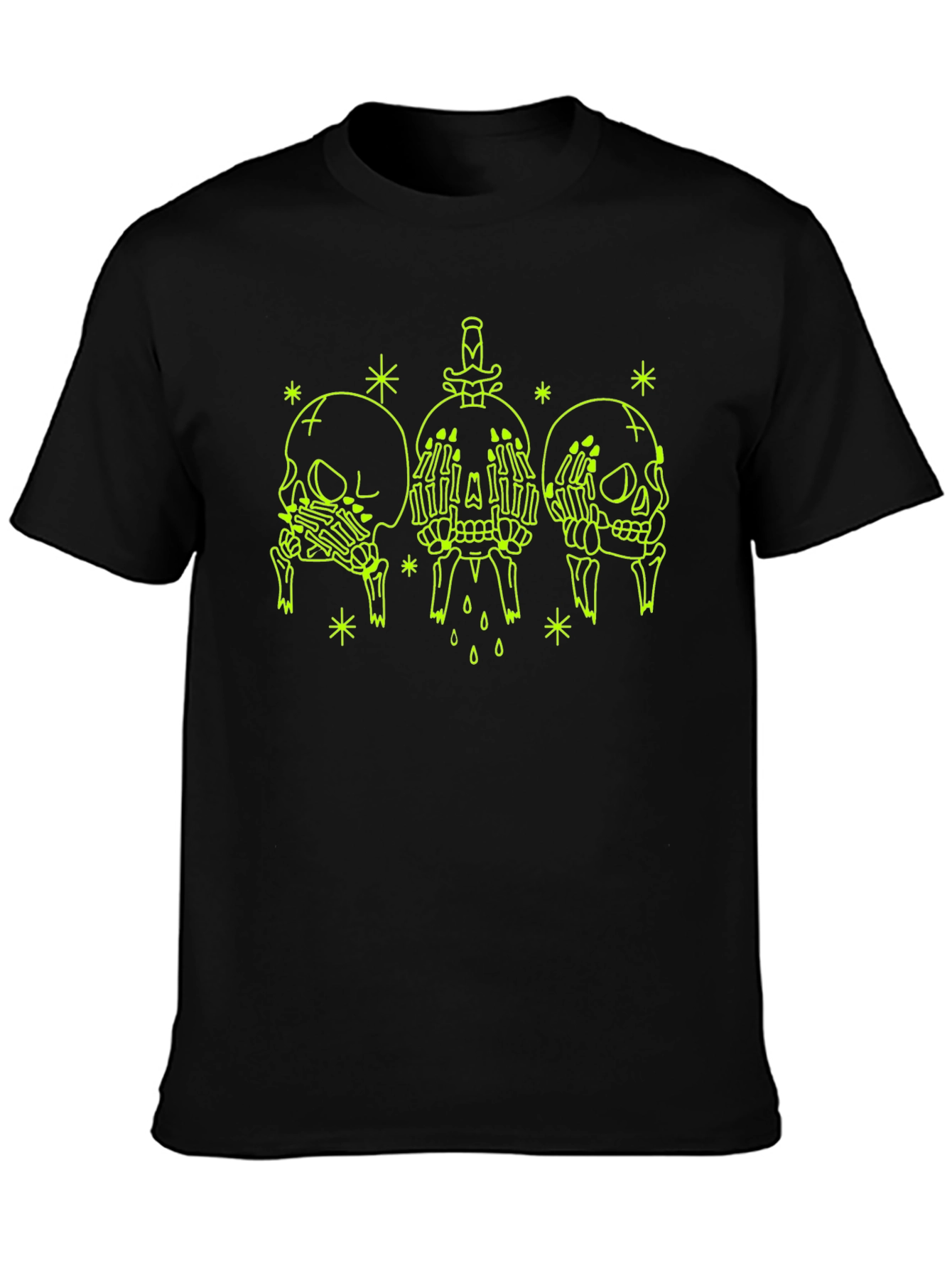Skull Graphic Tee - See No Evil