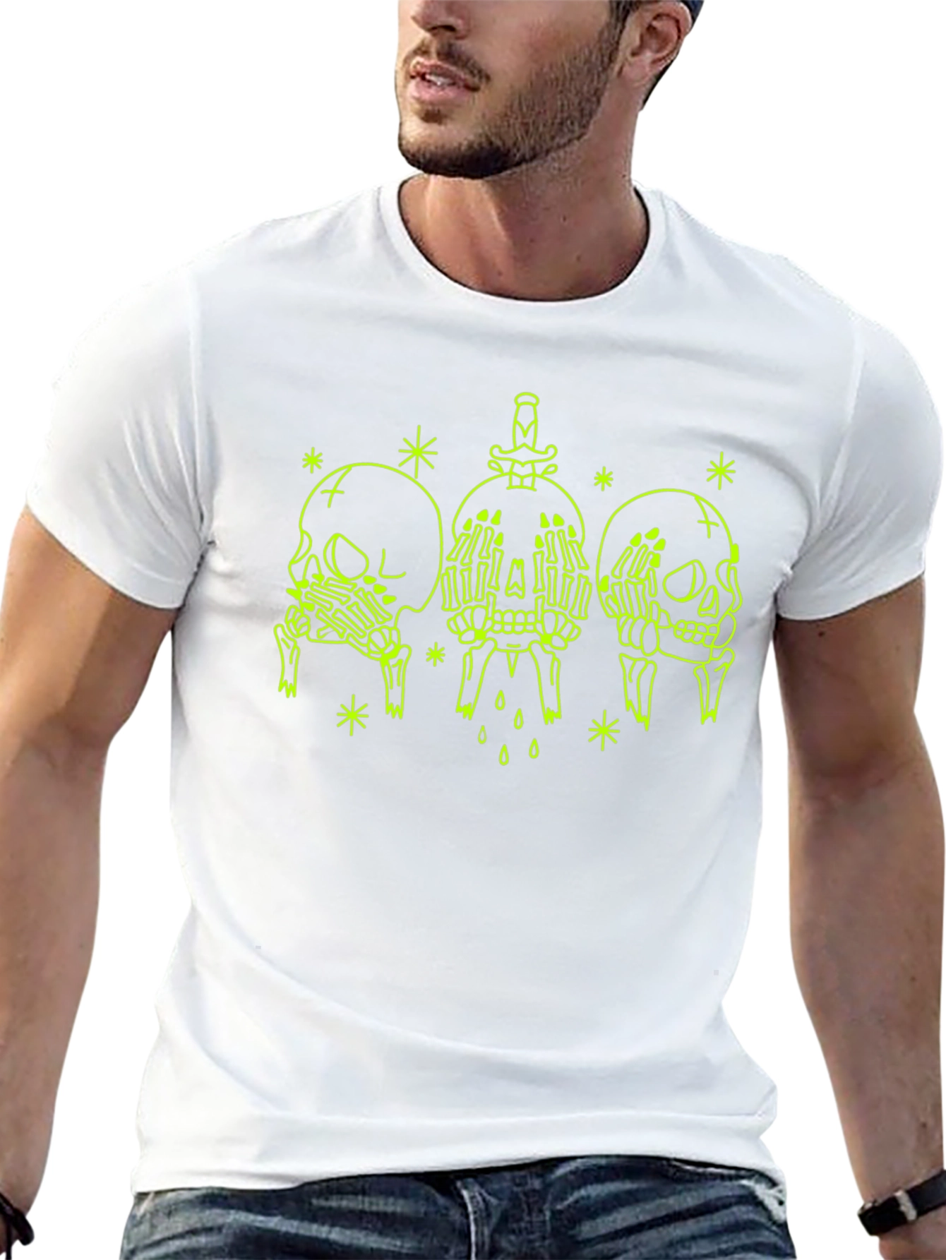 Skull Graphic Tee - See No Evil