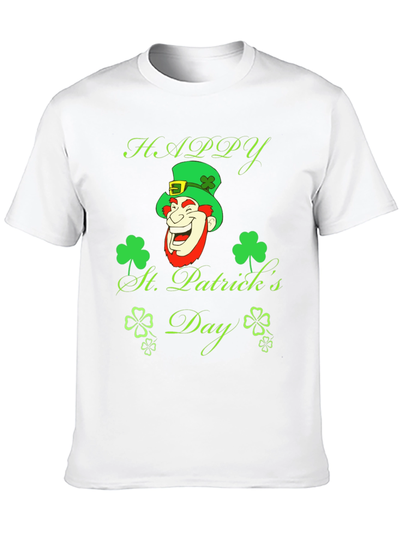 Happy St. Patricks Day Black T-Shirt