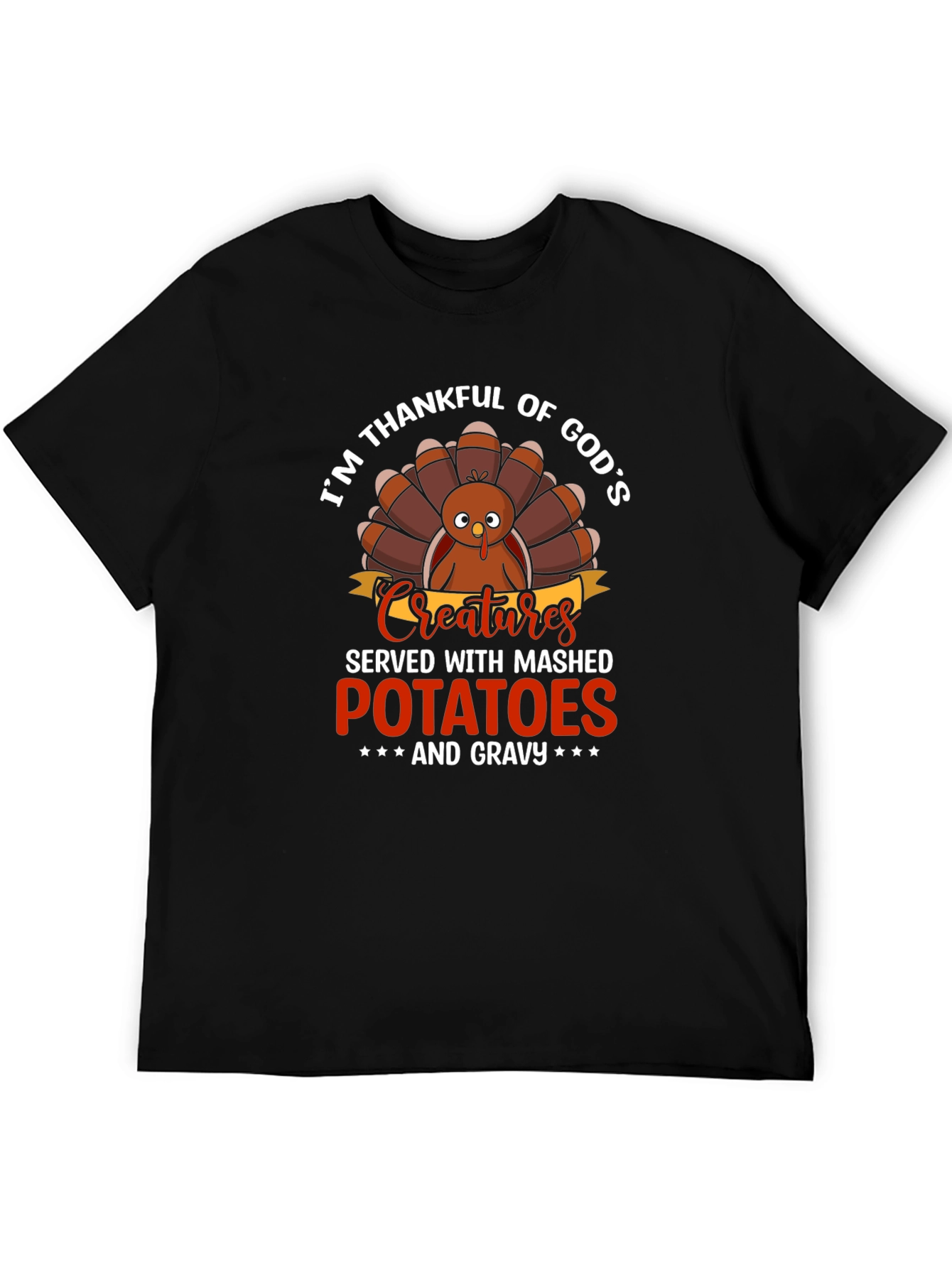 Im Thankful For Gods Creatures Turkey T-Shirt