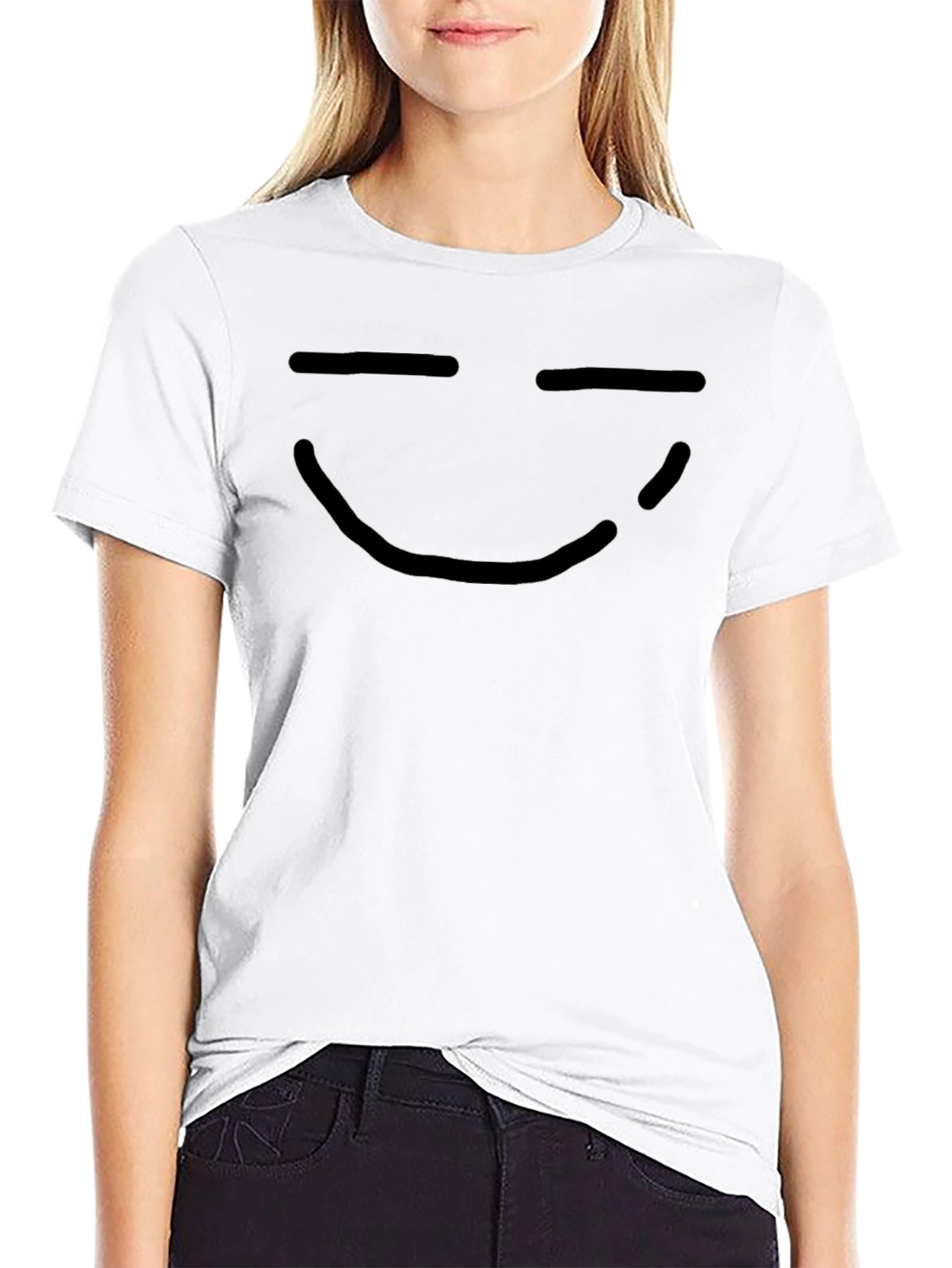 Smiley Graphic Print Tee - Casual Comfort