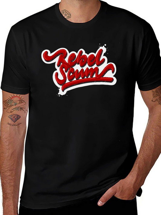 Rebel Scum Graphic T-Shirt - Bold Red Text