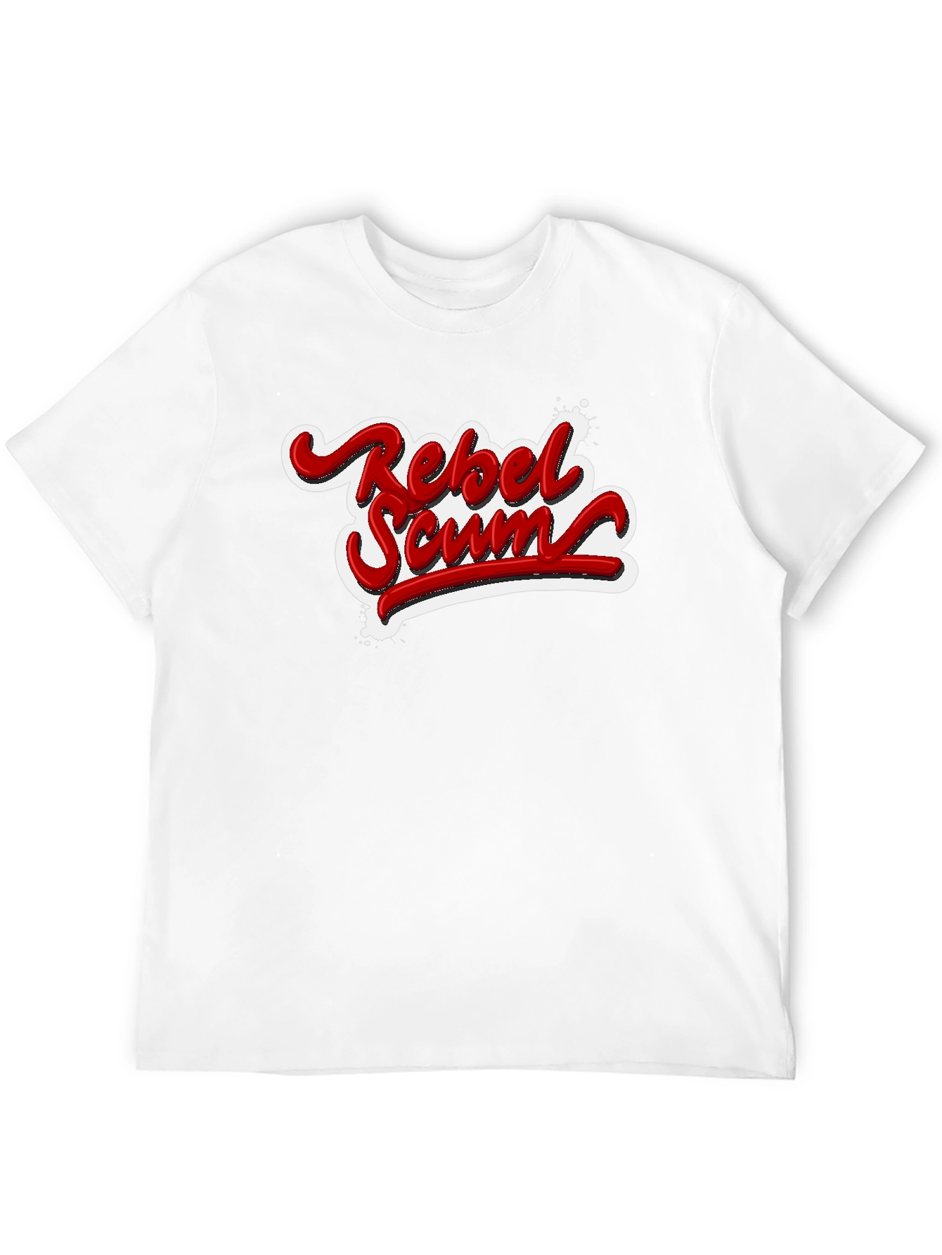 Rebel Scum Graphic T-Shirt - Bold Red Text